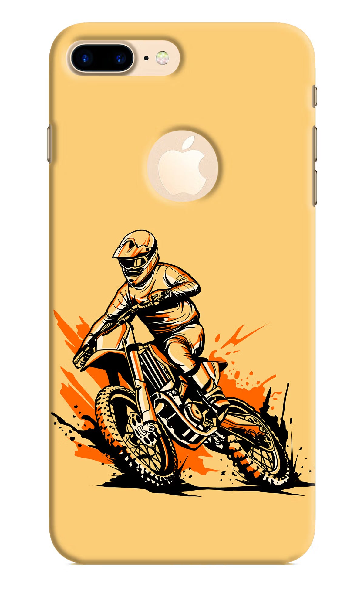Off-Road Fury iPhone 8 Plus Logocut Back Cover - Off-Road Fury iPhone 8 Plus Logocut Hard Case Back Cover by Casekaro Off-Road Fury iPhone 8 Plus Logocut Hard Case Back Cover by Casekaro