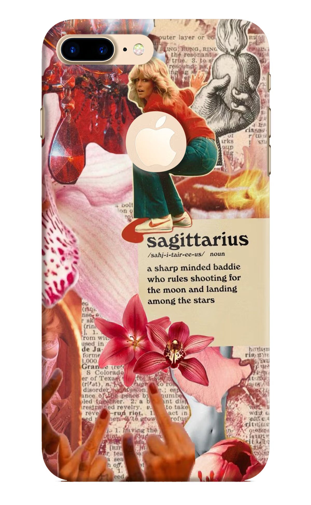 Sagittarius Zodiac iPhone 8 Plus Logocut Back Cover - Sagittarius Zodiac iPhone 8 Plus Logocut Hard Case Back Cover by Casekaro Sagittarius Zodiac iPhone 8 Plus Logocut Hard Case Back Cover by Casekaro