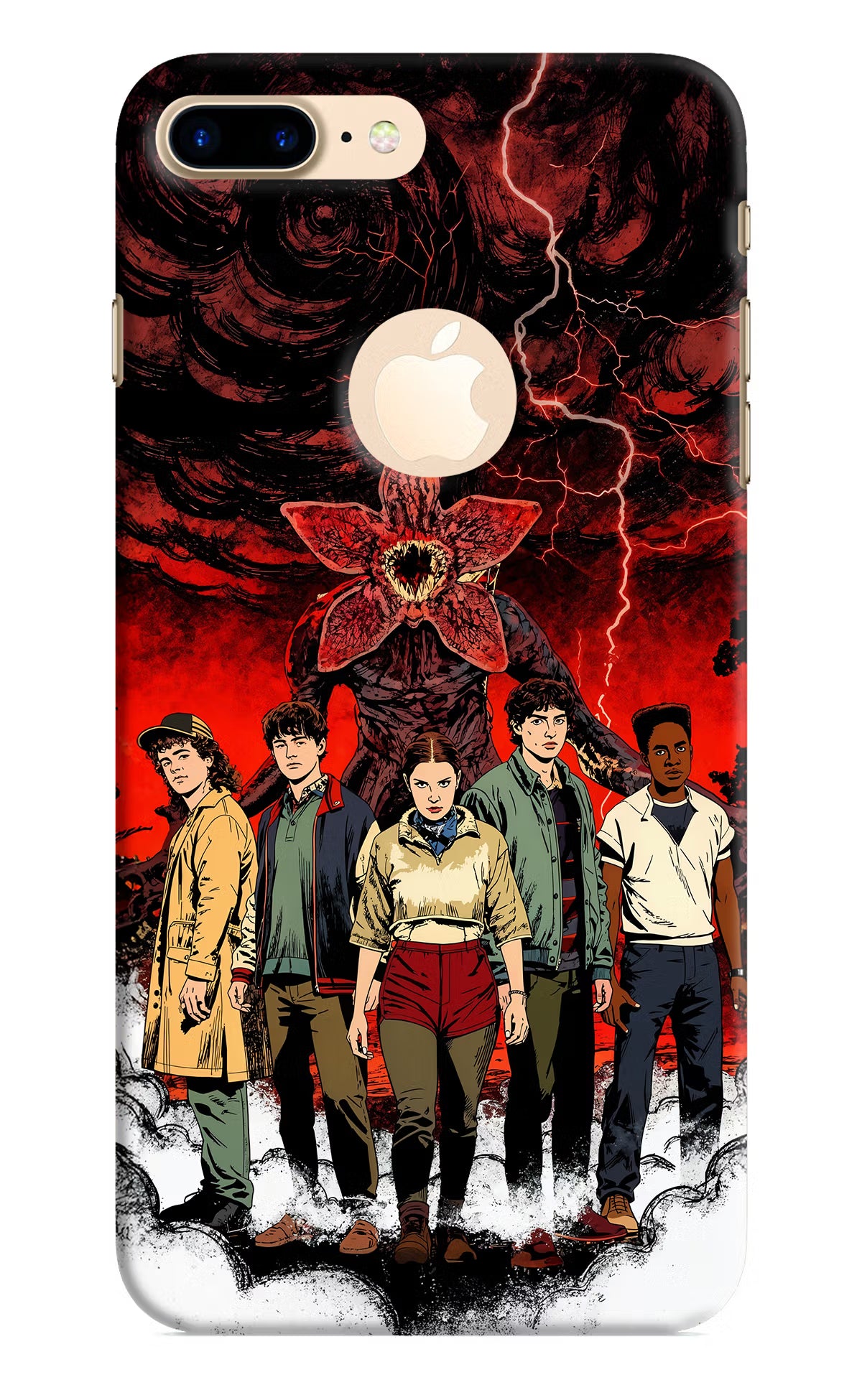 Ordinary Things Characters iPhone 8 Plus Logocut Back Cover - Ordinary Things Characters iPhone 8 Plus Logocut Hard Case Back Cover by Casekaro Ordinary Things Characters iPhone 8 Plus Logocut Hard Case Back Cover by Casekaro