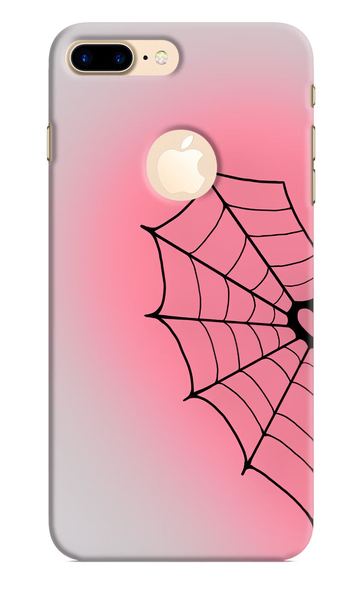 Pink Web iPhone 8 Plus Logocut Back Cover - Pink Web iPhone 8 Plus Logocut Back Cover Pink Web iPhone 8 Plus Logocut Back Cover