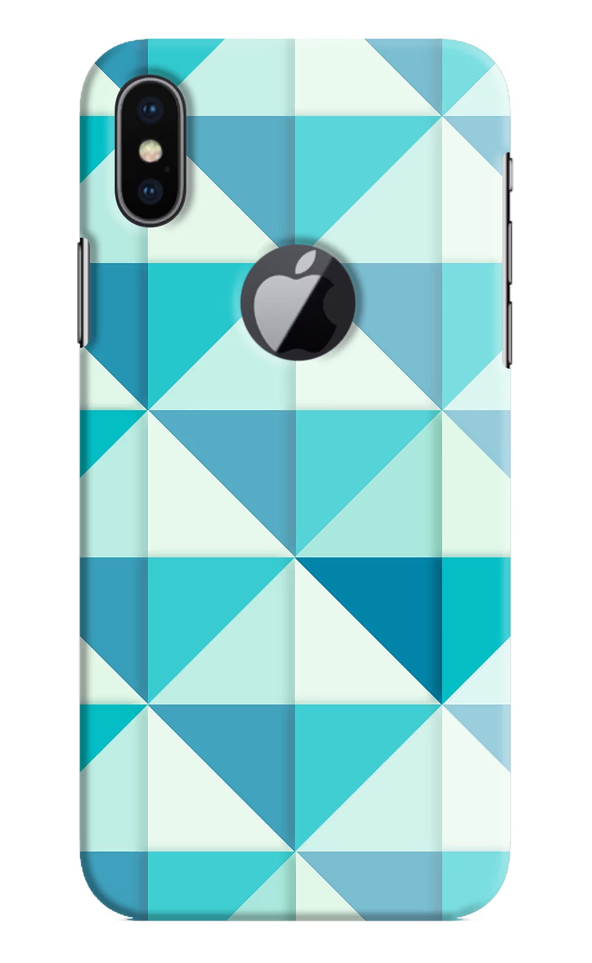 Abstract iPhone X Logocut Back Cover - Abstract iPhone X Logocut Hard Case Back Cover by Casekaro Abstract iPhone X Logocut Hard Case Back Cover by Casekaro