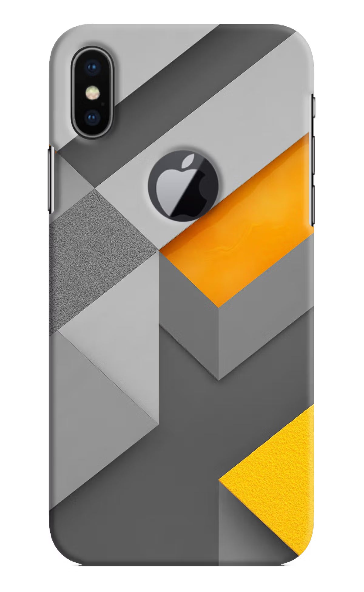 Abstract iPhone X Logocut Back Cover - Abstract iPhone X Logocut Hard Case Back Cover by Casekaro Abstract iPhone X Logocut Hard Case Back Cover by Casekaro