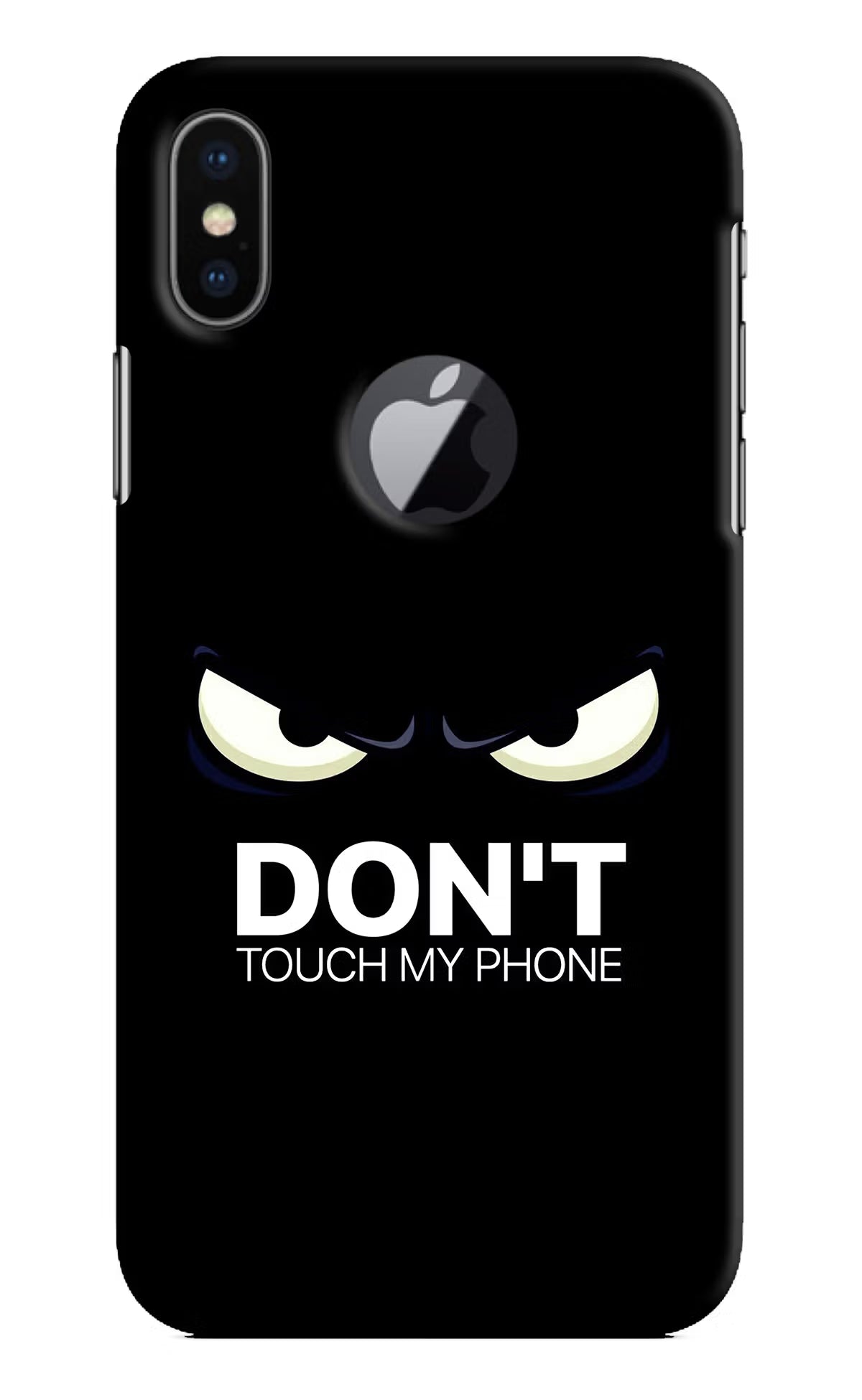 Don'T Touch My Phone iPhone X Logocut Back Cover - Don'T Touch My Phone iPhone X Logocut Hard Case Back Cover by Casekaro Don'T Touch My Phone iPhone X Logocut Hard Case Back Cover by Casekaro