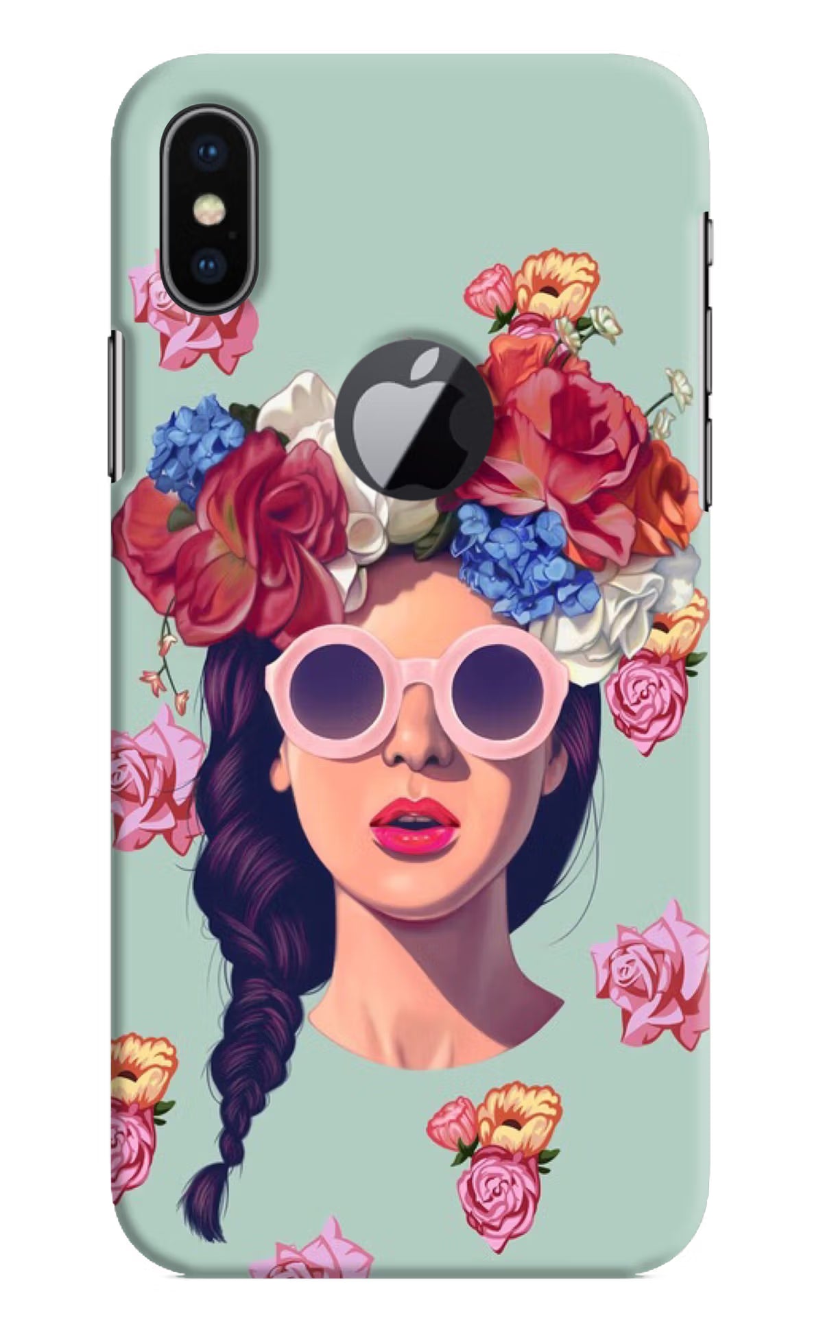 Pretty Girl iPhone X Logocut Back Cover - Pretty Girl iPhone X Logocut Hard Case Back Cover by Casekaro Pretty Girl iPhone X Logocut Hard Case Back Cover by Casekaro