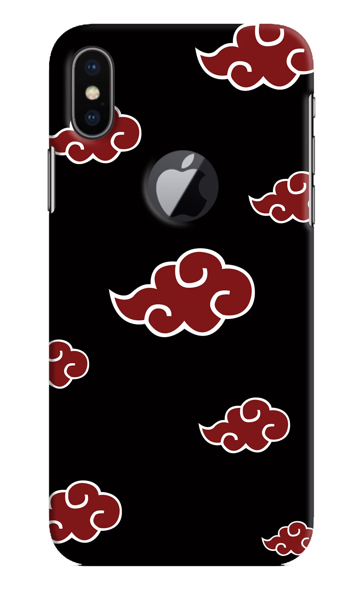 Akatsuki iPhone X Logocut Back Cover - Akatsuki iPhone X Logocut Hard Case Back Cover by Casekaro Akatsuki iPhone X Logocut Hard Case Back Cover by Casekaro