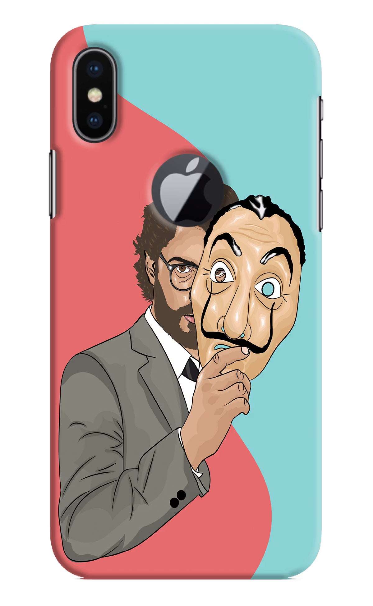 Professor iPhone X Logocut Back Cover - Professor iPhone X Logocut Hard Case Back Cover by Casekaro Professor iPhone X Logocut Hard Case Back Cover by Casekaro