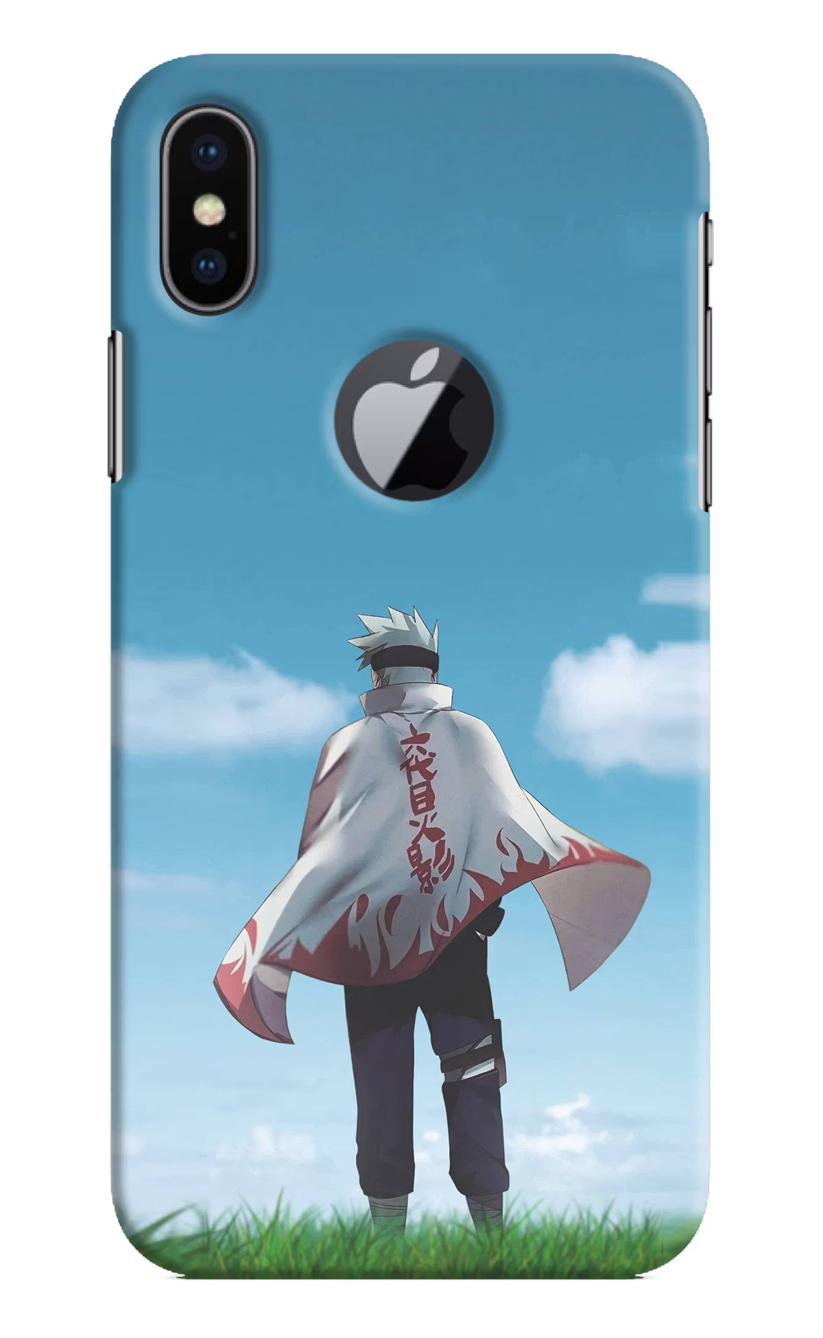 Kakashi iPhone X Logocut Back Cover - Kakashi iPhone X Logocut Hard Case Back Cover by Casekaro Kakashi iPhone X Logocut Hard Case Back Cover by Casekaro