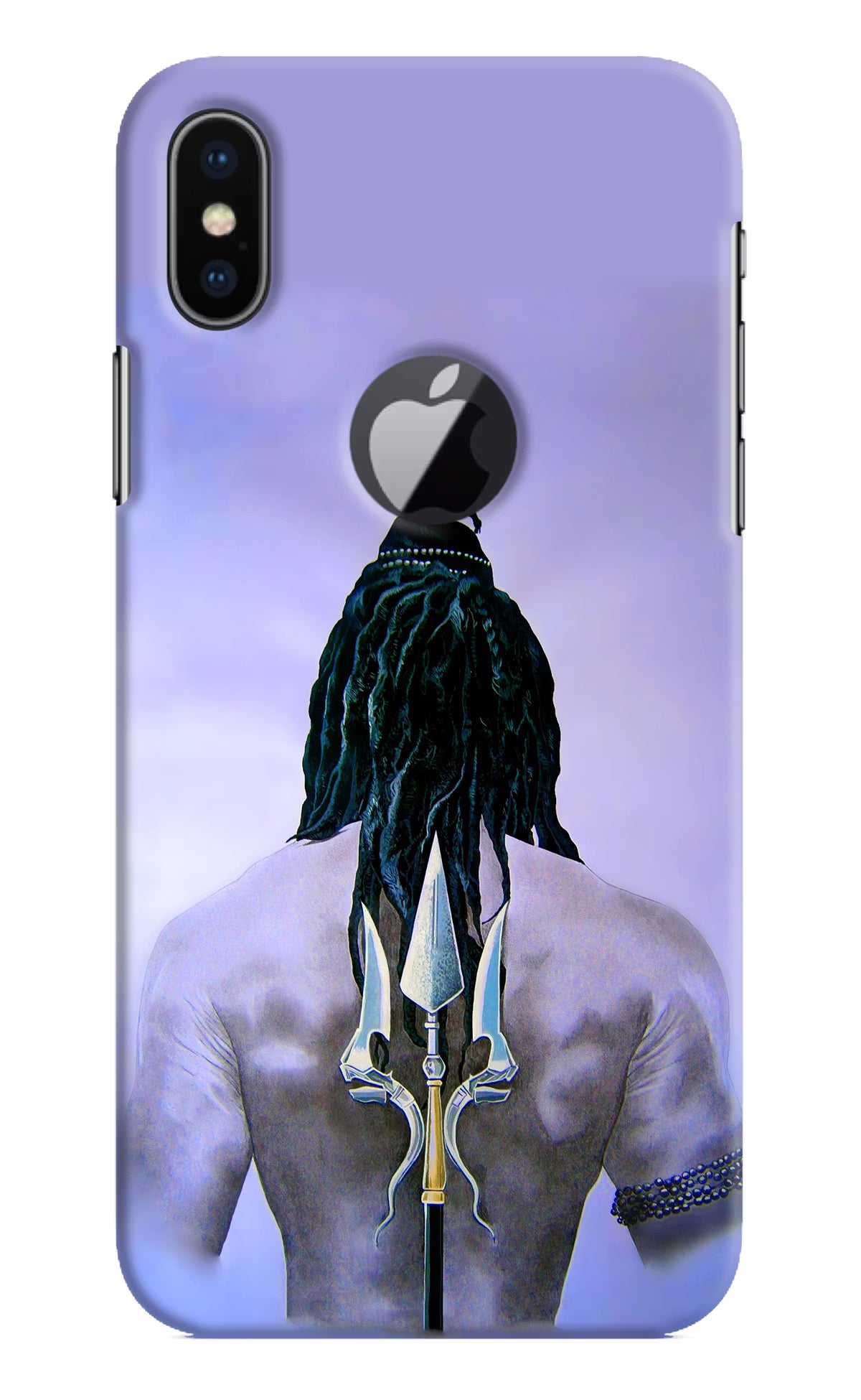 Shiva iPhone X Logocut Back Cover - Shiva iPhone X Logocut Hard Case Back Cover by Casekaro Shiva iPhone X Logocut Hard Case Back Cover by Casekaro
