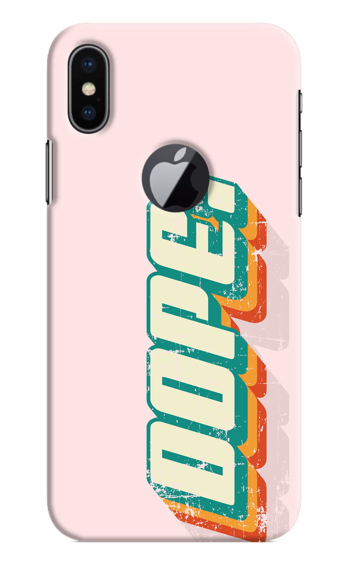 Dope iPhone X Logocut Back Cover - Dope iPhone X Logocut Hard Case Back Cover by Casekaro Dope iPhone X Logocut Hard Case Back Cover by Casekaro