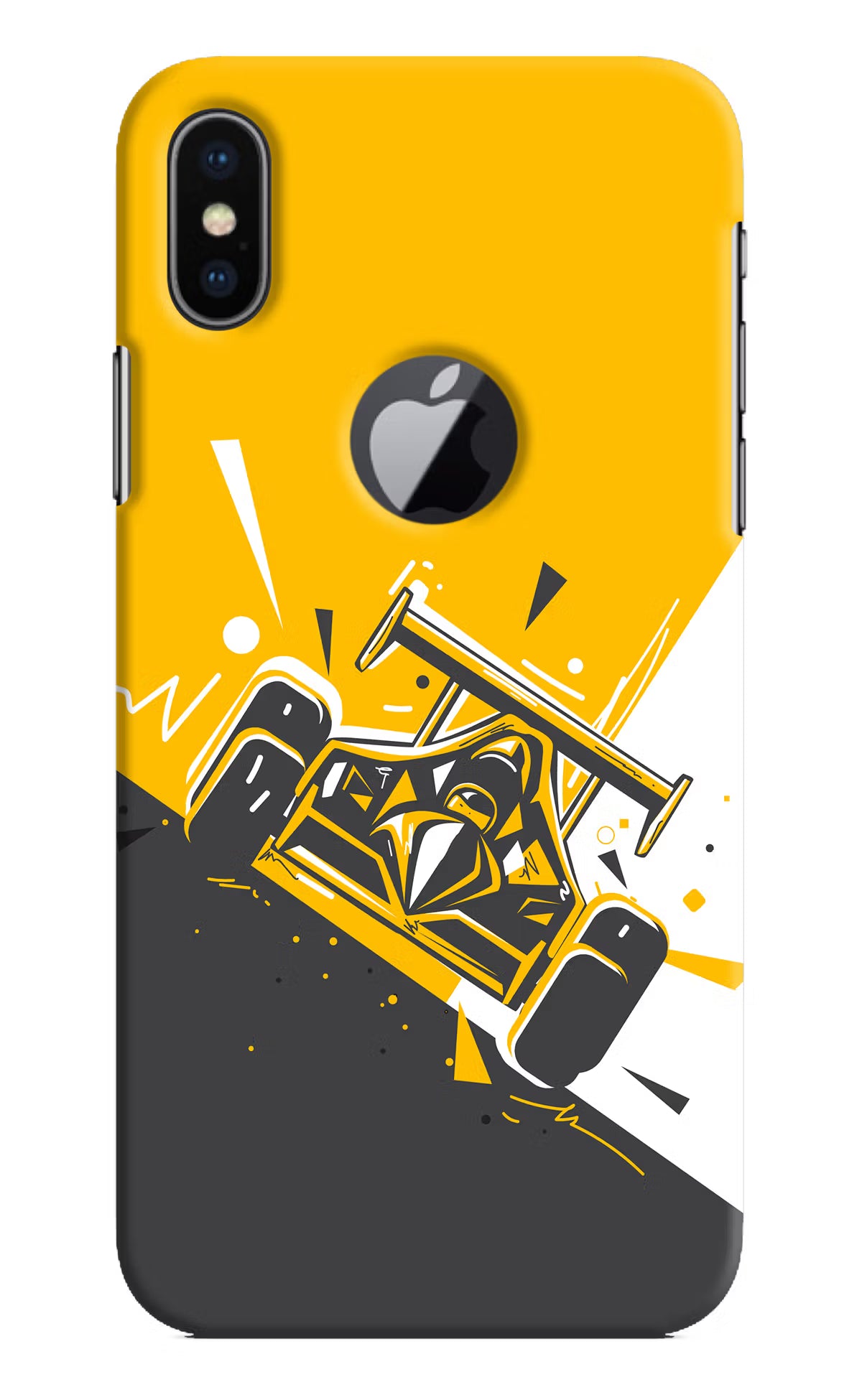 Track King iPhone X Logocut Back Cover - Track King iPhone X Logocut Hard Case Back Cover by Casekaro Track King iPhone X Logocut Hard Case Back Cover by Casekaro