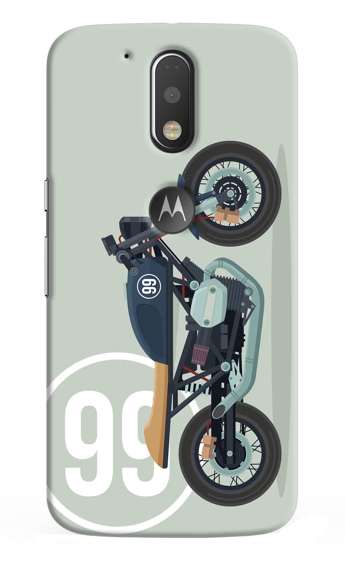 Classic Cafe Racer 99 Moto G4/G4 plus logocut Back Cover - Classic Cafe Racer 99 Moto G4/G4 plus logocut Hard Case Back Cover by Casekaro Classic Cafe Racer 99 Moto G4/G4 plus logocut Hard Case Back Cover by Casekaro