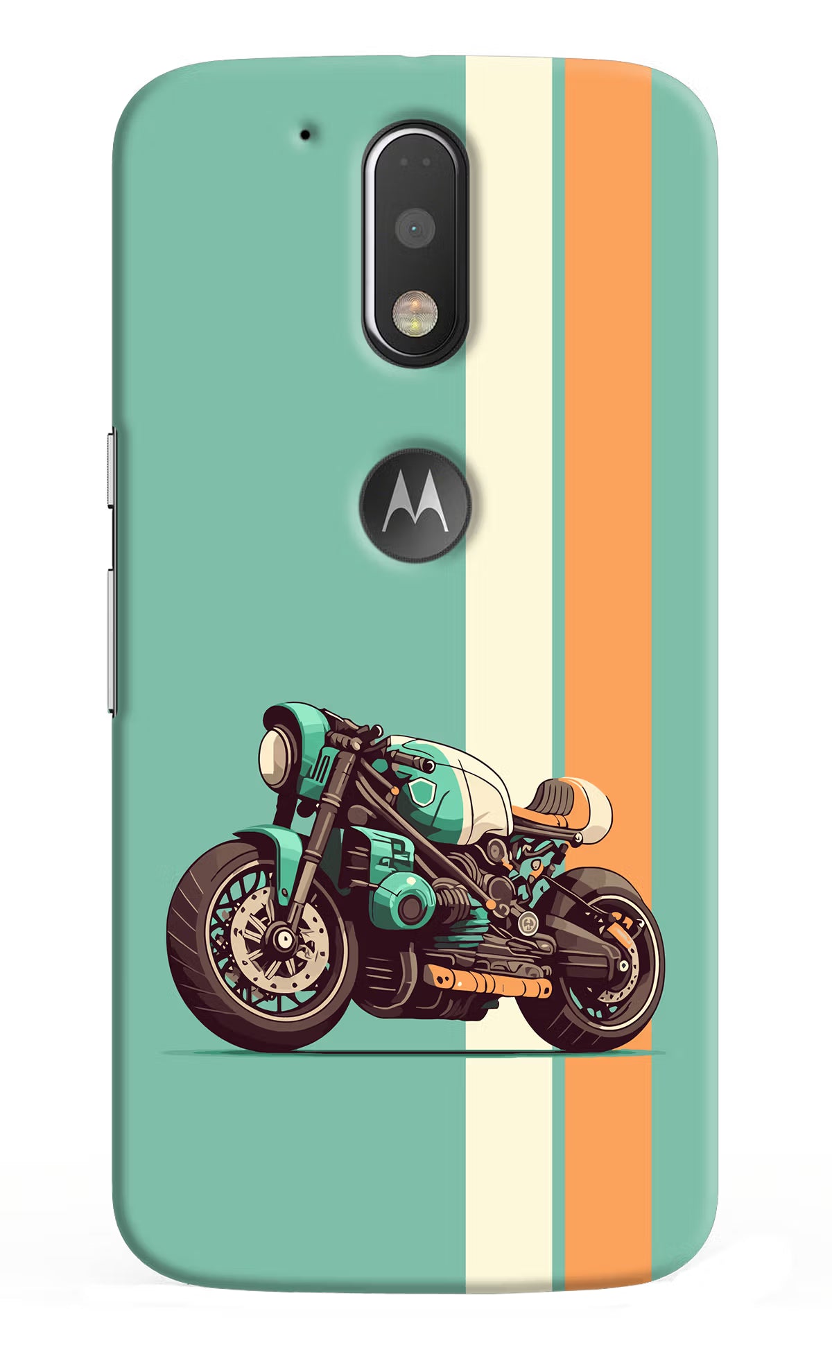 Striped Moto Drift Moto G4/G4 plus logocut Back Cover - Striped Moto Drift Moto G4/G4 plus logocut Hard Case Back Cover by Casekaro Striped Moto Drift Moto G4/G4 plus logocut Hard Case Back Cover by Casekaro
