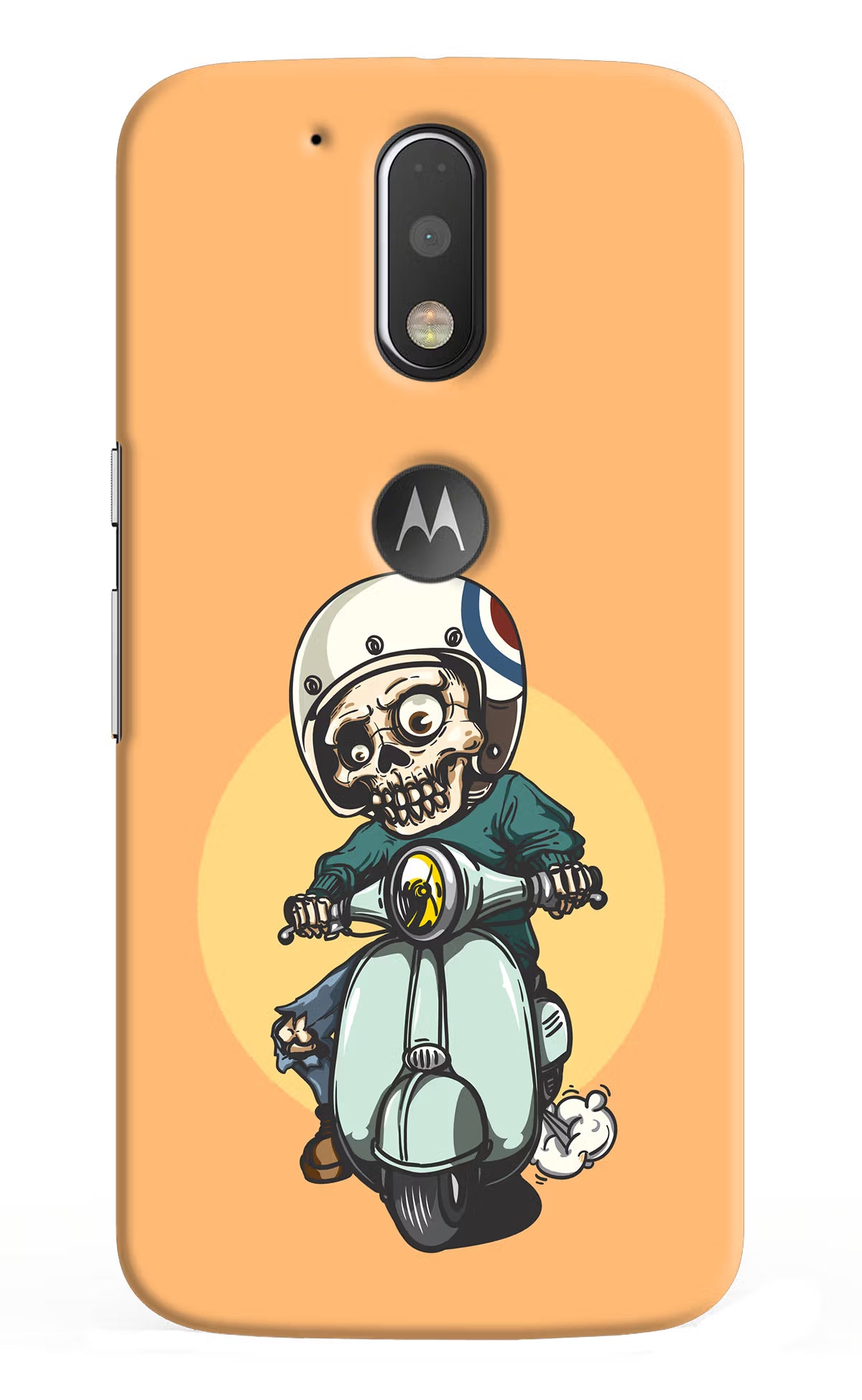 Undead Biker Moto G4/G4 plus logocut Back Cover - Undead Biker Moto G4/G4 plus logocut Hard Case Back Cover by Casekaro Undead Biker Moto G4/G4 plus logocut Hard Case Back Cover by Casekaro