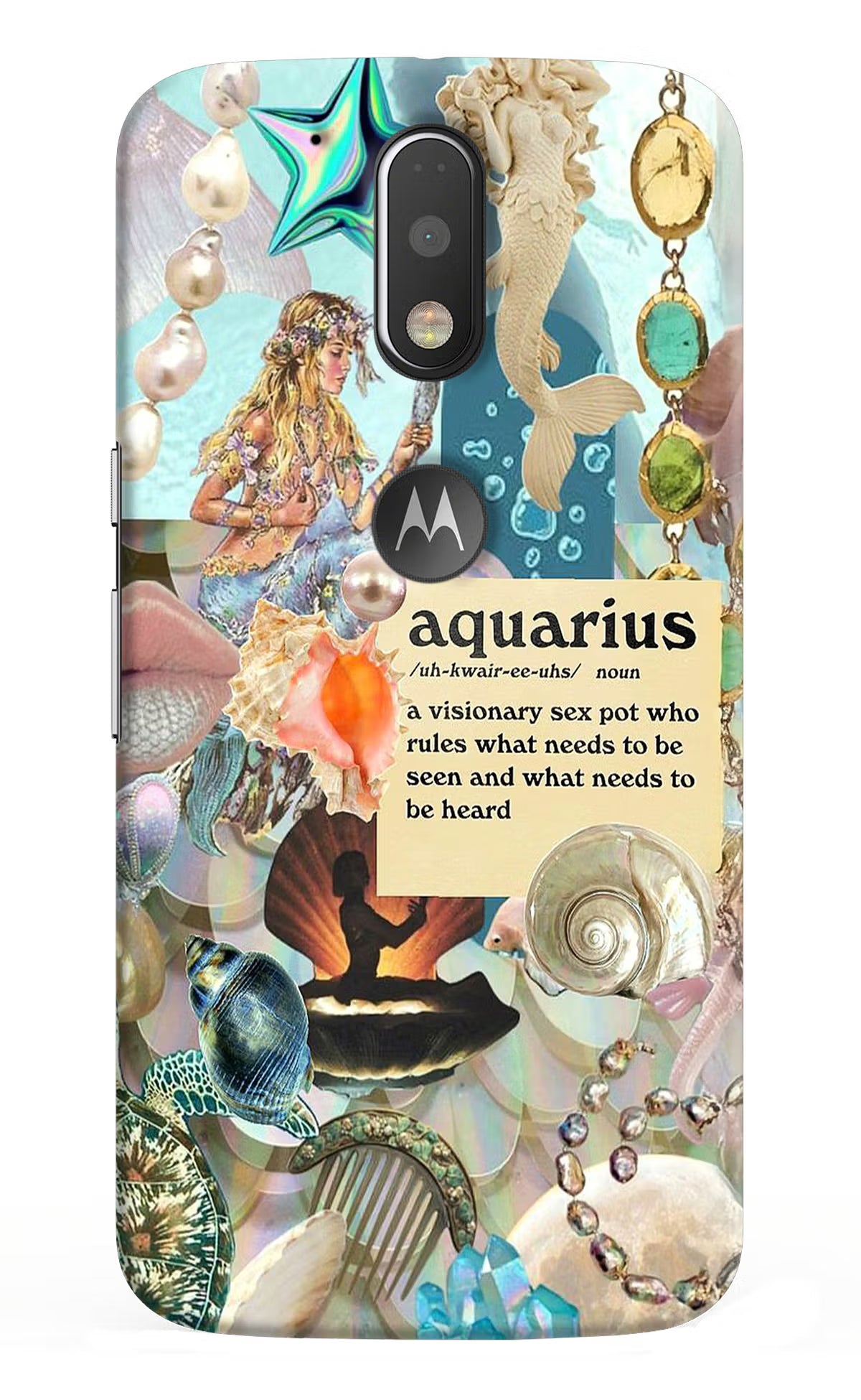 Aquarius Zodiac Moto G4/G4 plus logocut Back Cover - Aquarius Zodiac Moto G4/G4 plus logocut Hard Case Back Cover by Casekaro Aquarius Zodiac Moto G4/G4 plus logocut Hard Case Back Cover by Casekaro