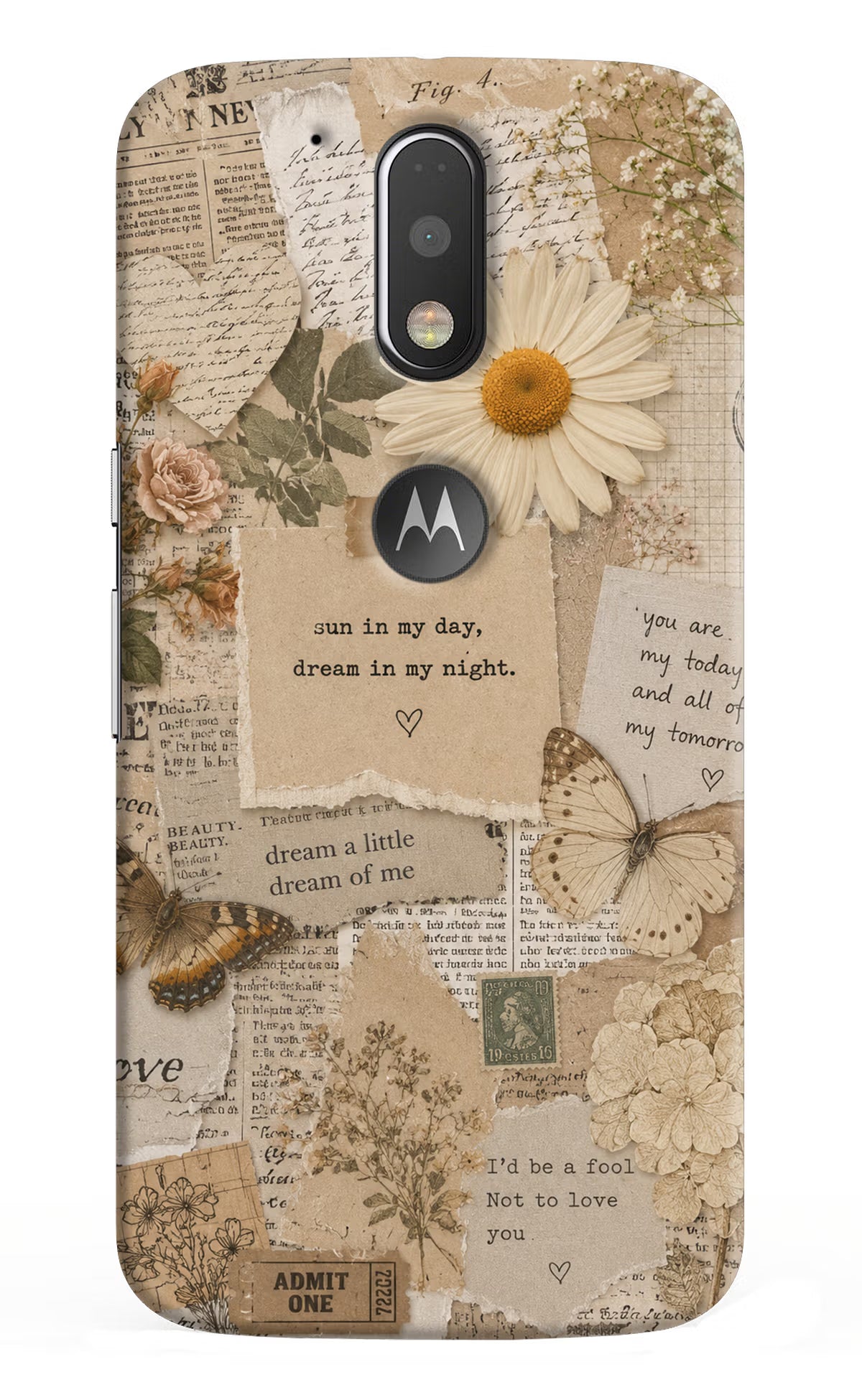 Vintage case Moto G4/G4 plus logocut Back Cover - Vintage case Moto G4/G4 plus logocut Back Cover Vintage case Moto G4/G4 plus logocut Back Cover