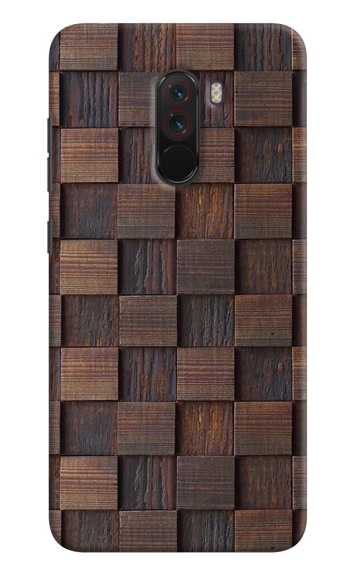 Wooden Cube Design Poco F1 Back Cover - Wooden Cube Design Poco F1 Hard Case Back Cover by Casekaro Wooden Cube Design Poco F1 Hard Case Back Cover by Casekaro