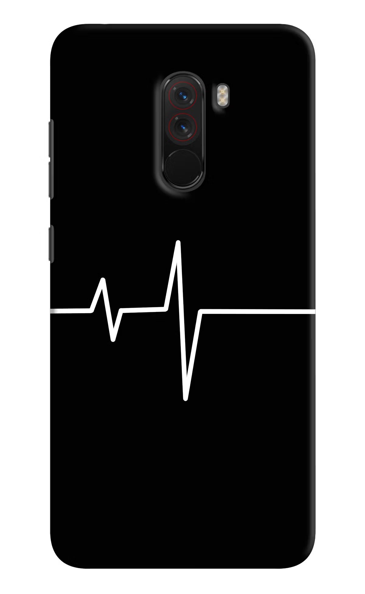 Heart Beats Poco F1 Back Cover - Heart Beats Poco F1 Hard Case Back Cover by Casekaro Heart Beats Poco F1 Hard Case Back Cover by Casekaro