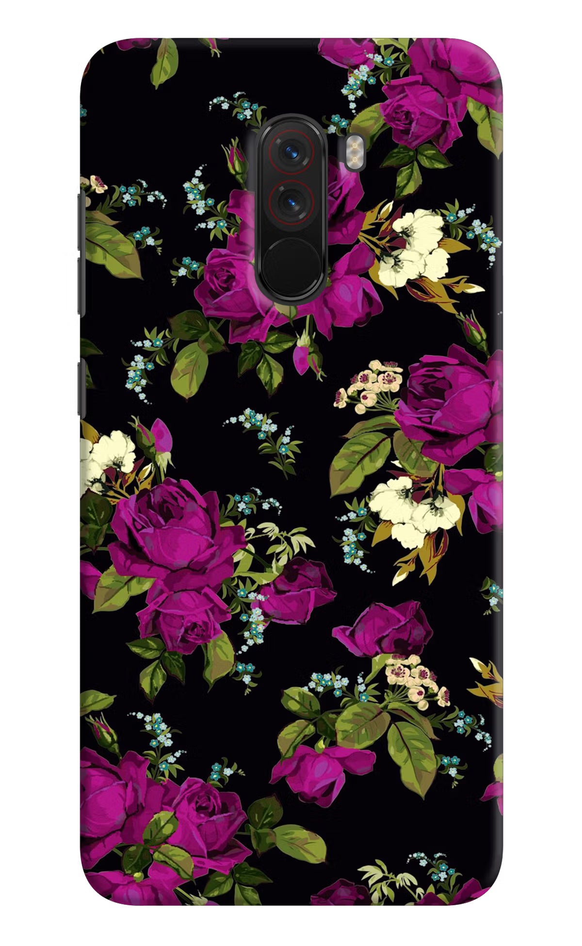 Flowers Poco F1 Back Cover - Flowers Poco F1 Hard Case Back Cover by Casekaro Flowers Poco F1 Hard Case Back Cover by Casekaro