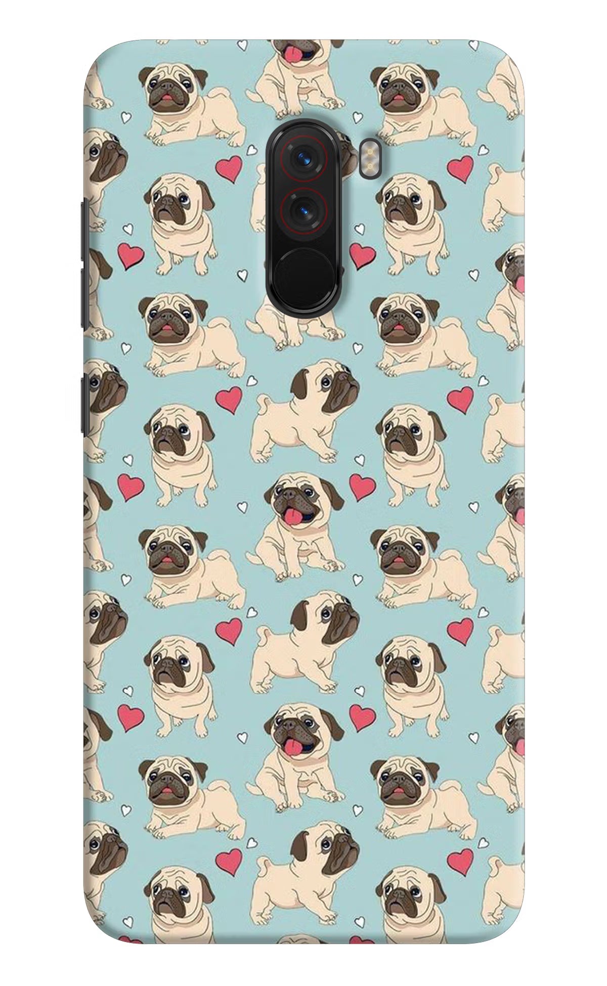 Pug Dog Poco F1 Back Cover - Pug Dog Poco F1 Hard Case Back Cover by Casekaro Pug Dog Poco F1 Hard Case Back Cover by Casekaro