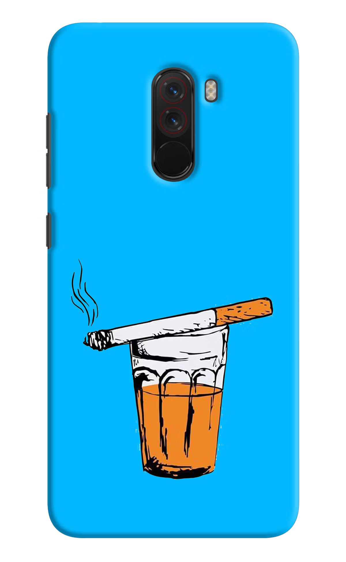 Chai Sutta Poco F1 Back Cover - Chai Sutta Poco F1 Hard Case Back Cover by Casekaro Chai Sutta Poco F1 Hard Case Back Cover by Casekaro