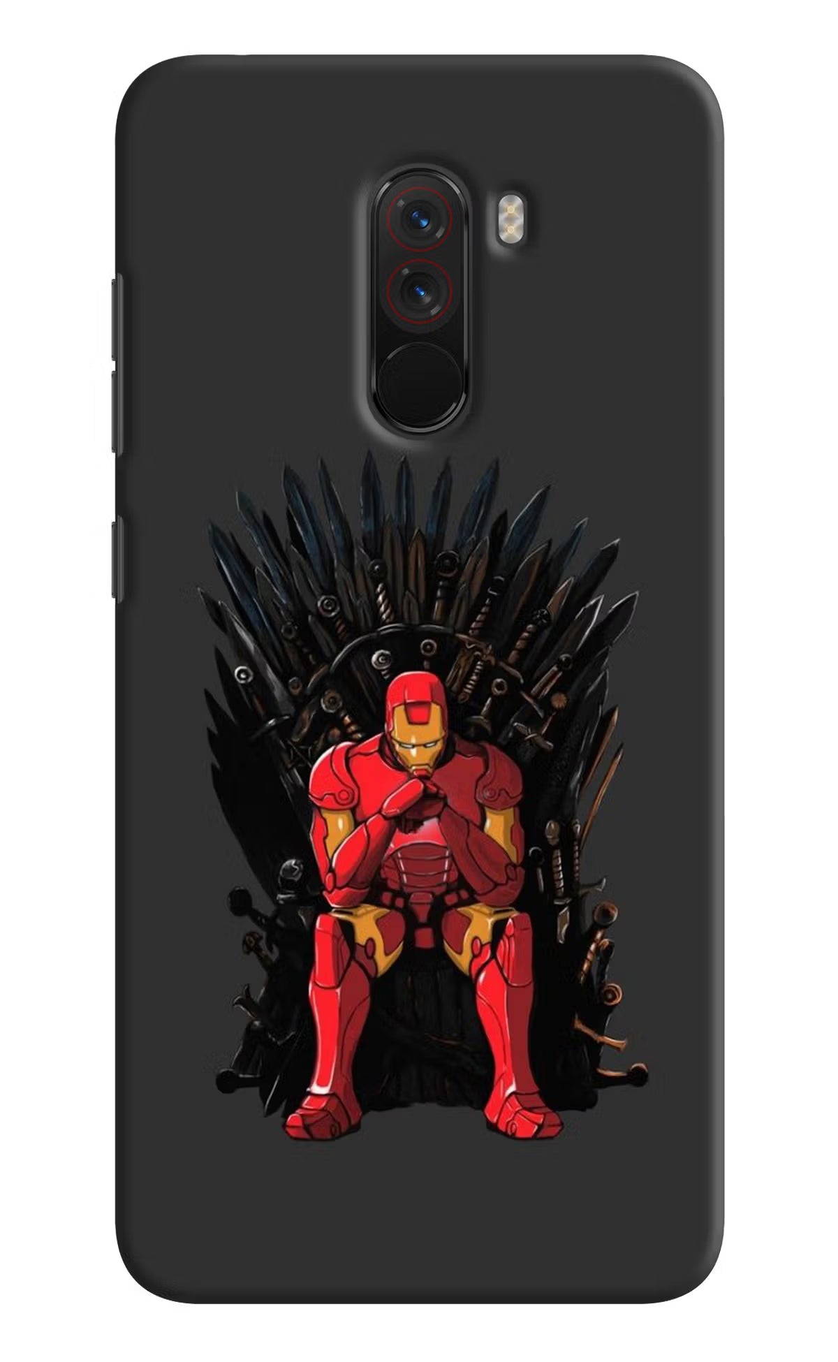 Ironman Throne Poco F1 Back Cover - Ironman Throne Poco F1 Hard Case Back Cover by Casekaro Ironman Throne Poco F1 Hard Case Back Cover by Casekaro