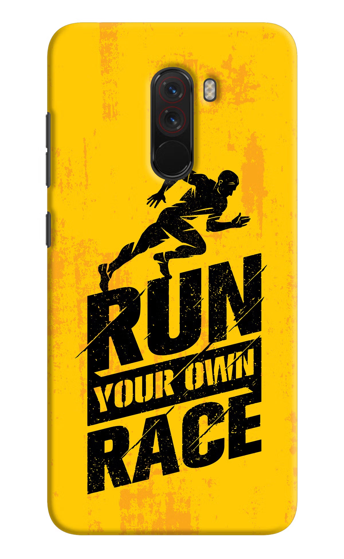 Run Your Own Race Poco F1 Back Cover - Run Your Own Race Poco F1 Hard Case Back Cover by Casekaro Run Your Own Race Poco F1 Hard Case Back Cover by Casekaro