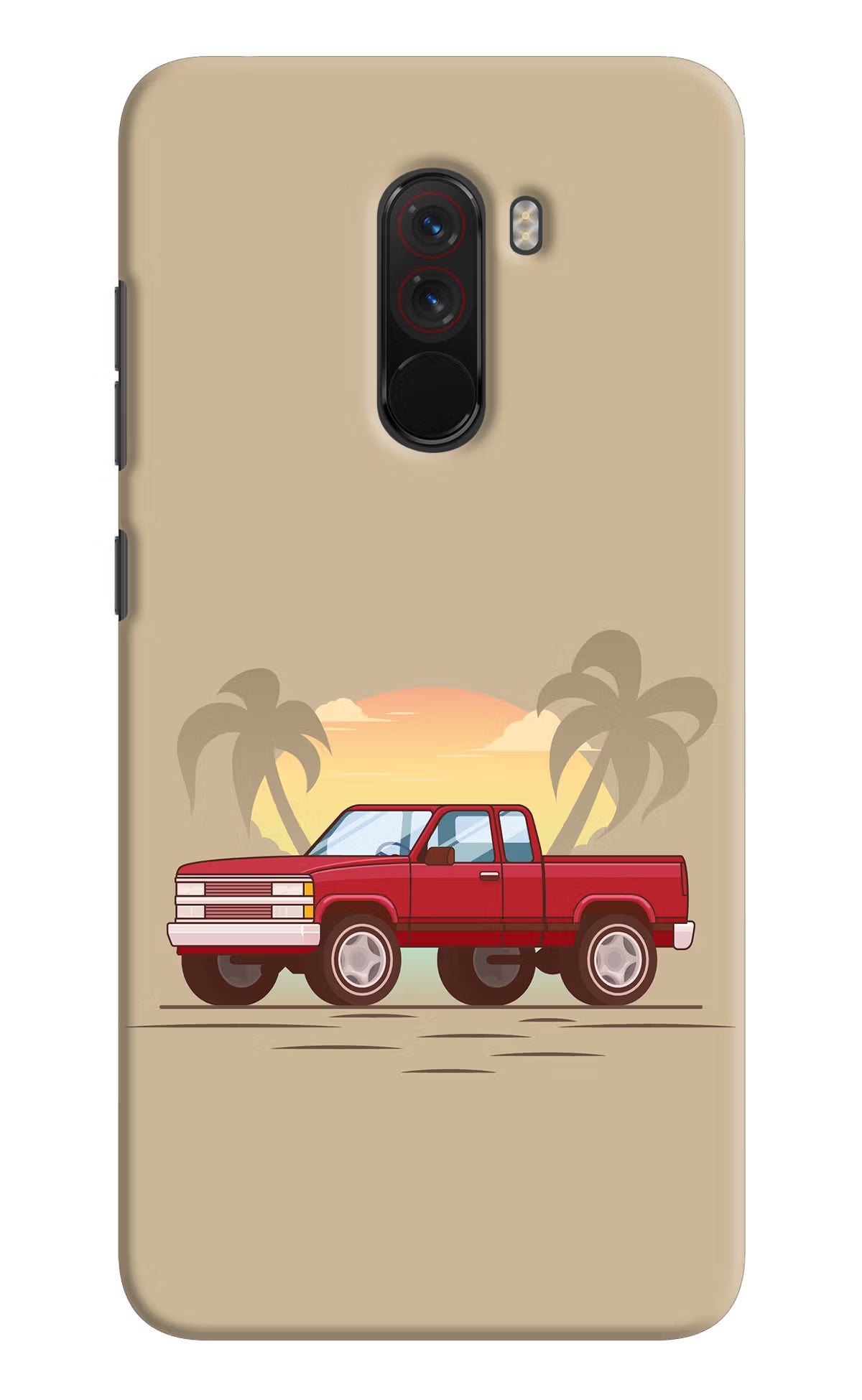 Desert Classic Drive Poco F1 Back Cover - Desert Classic Drive Poco F1 Hard Case Back Cover by Casekaro Desert Classic Drive Poco F1 Hard Case Back Cover by Casekaro