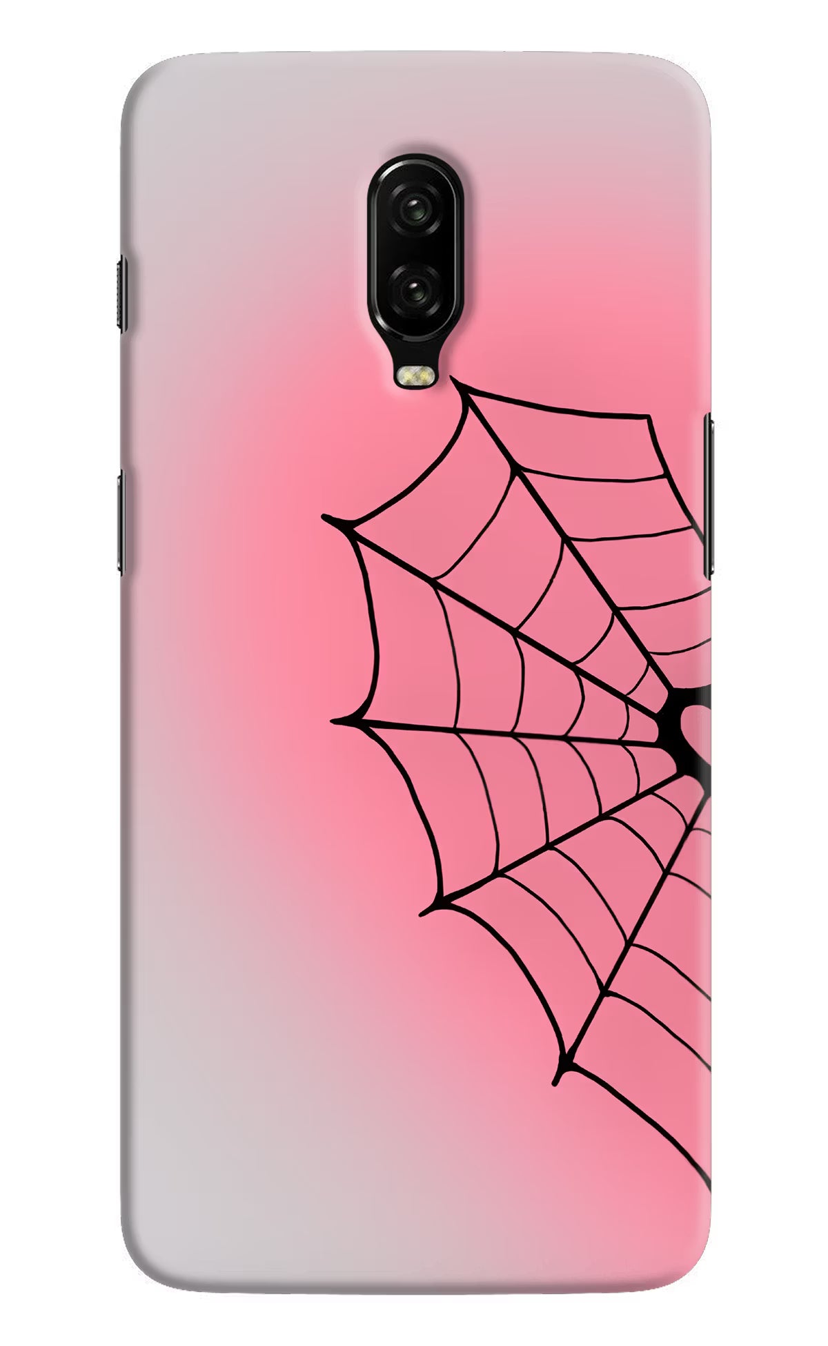 Pink Web Oneplus 6T Back Cover - Pink Web Oneplus 6T Back Cover Pink Web Oneplus 6T Back Cover