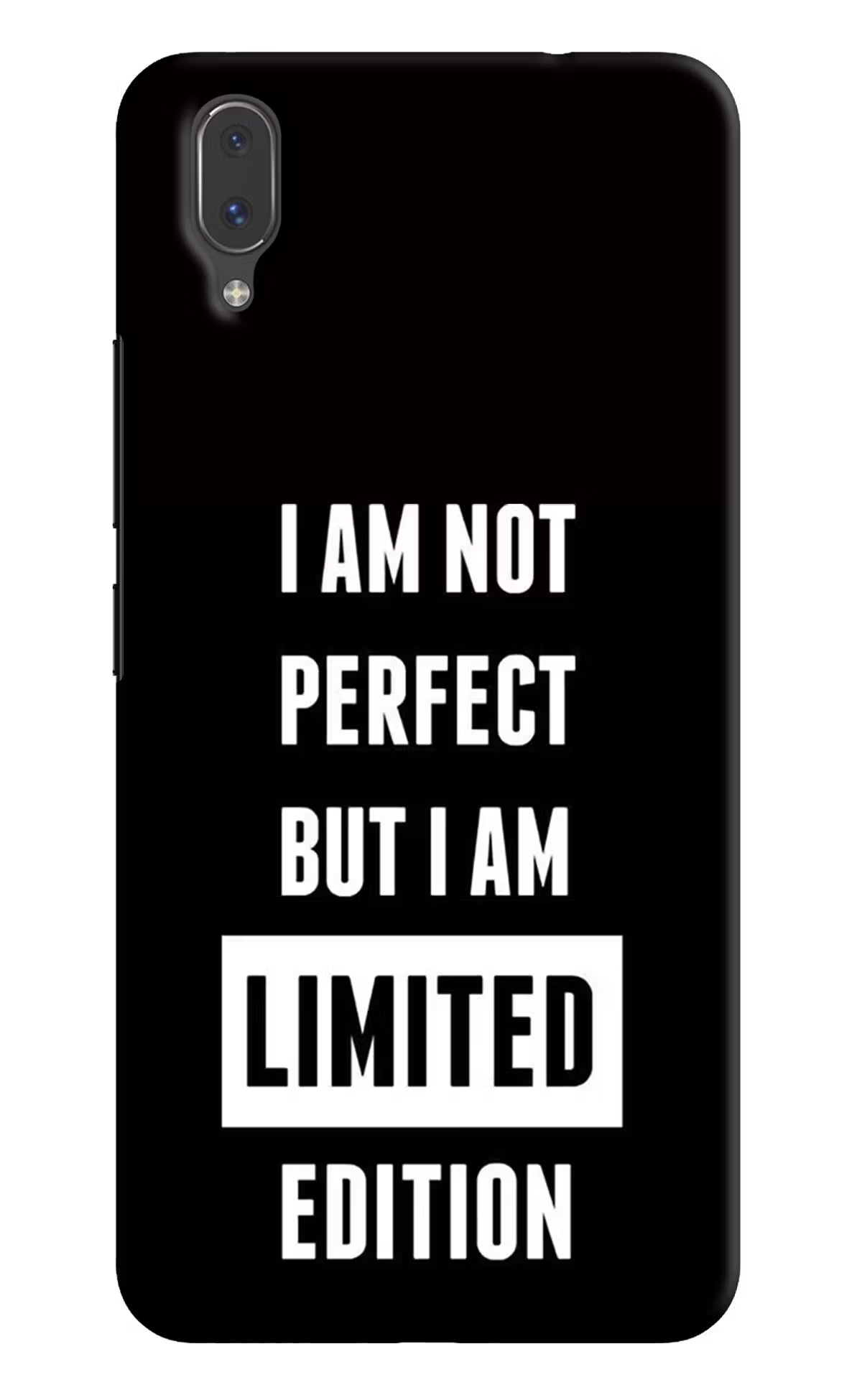 I Am Not Perfect But I Am Limited Edition Vivo X21 Back Cover - I Am Not Perfect But I Am Limited Edition Vivo X21 Hard Case Back Cover by Casekaro I Am Not Perfect But I Am Limited Edition Vivo X21 Hard Case Back Cover by Casekaro
