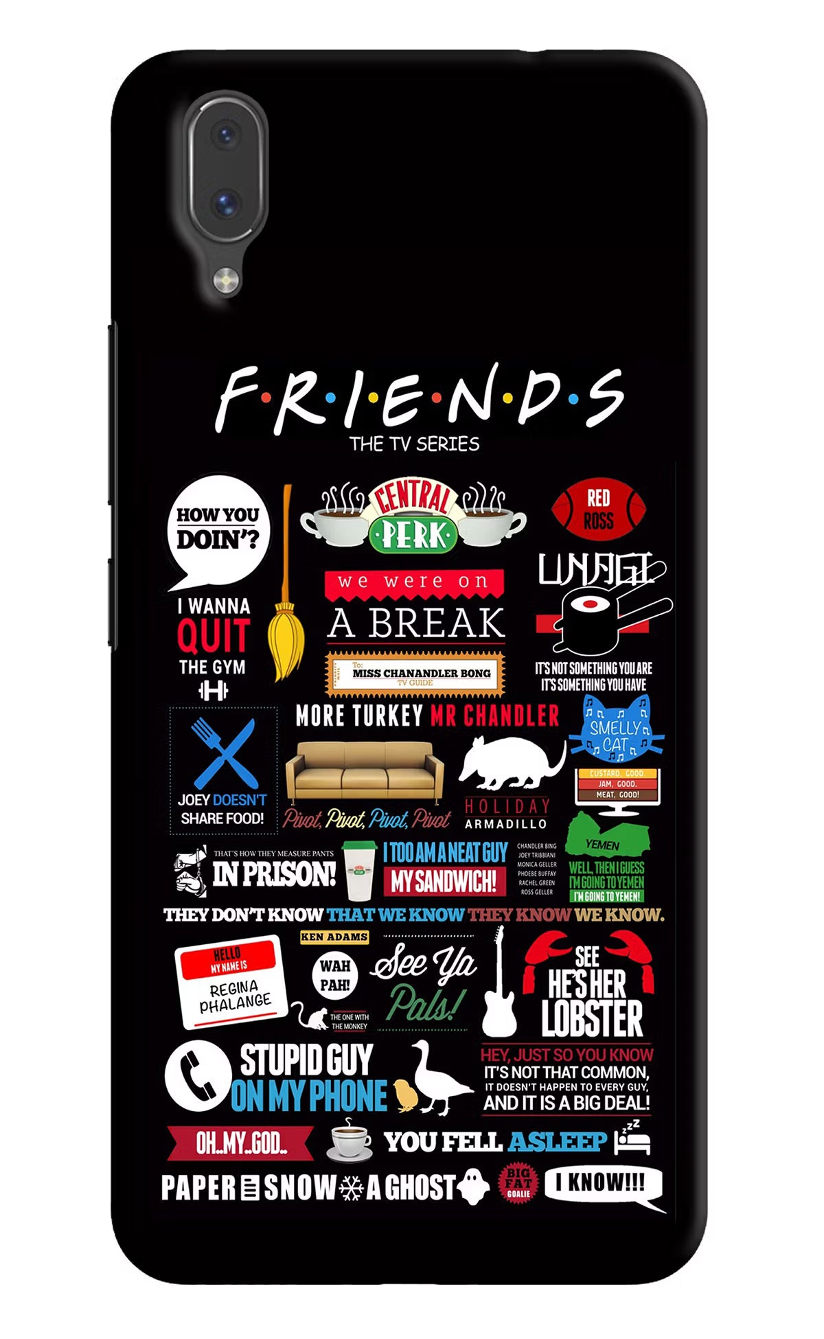 FRIENDS Vivo X21 Back Cover - FRIENDS Vivo X21 Hard Case Back Cover by Casekaro FRIENDS Vivo X21 Hard Case Back Cover by Casekaro
