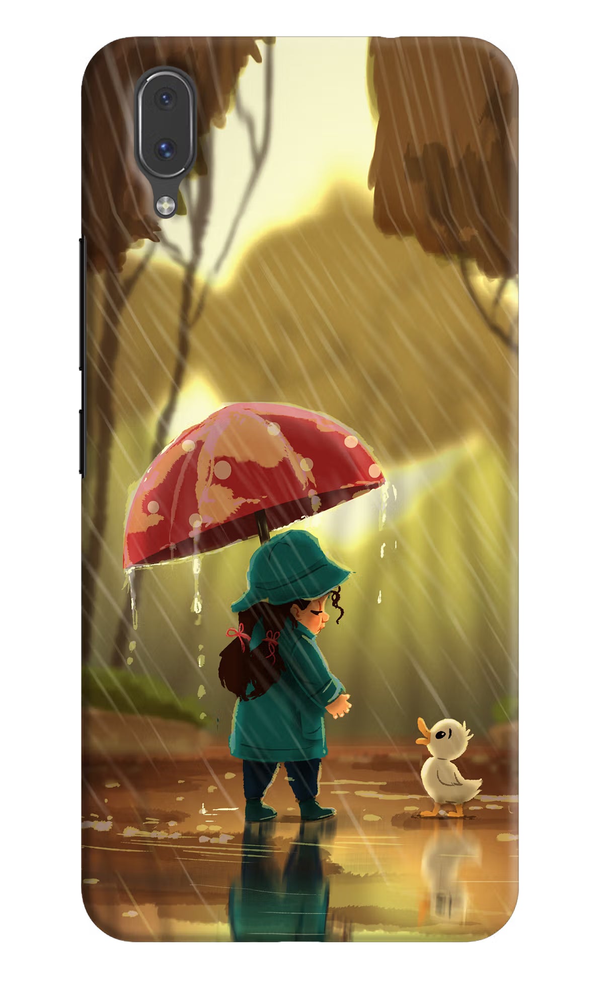 Rainy Day Vivo X21 Back Cover - Rainy Day Vivo X21 Hard Case Back Cover by Casekaro Rainy Day Vivo X21 Hard Case Back Cover by Casekaro
