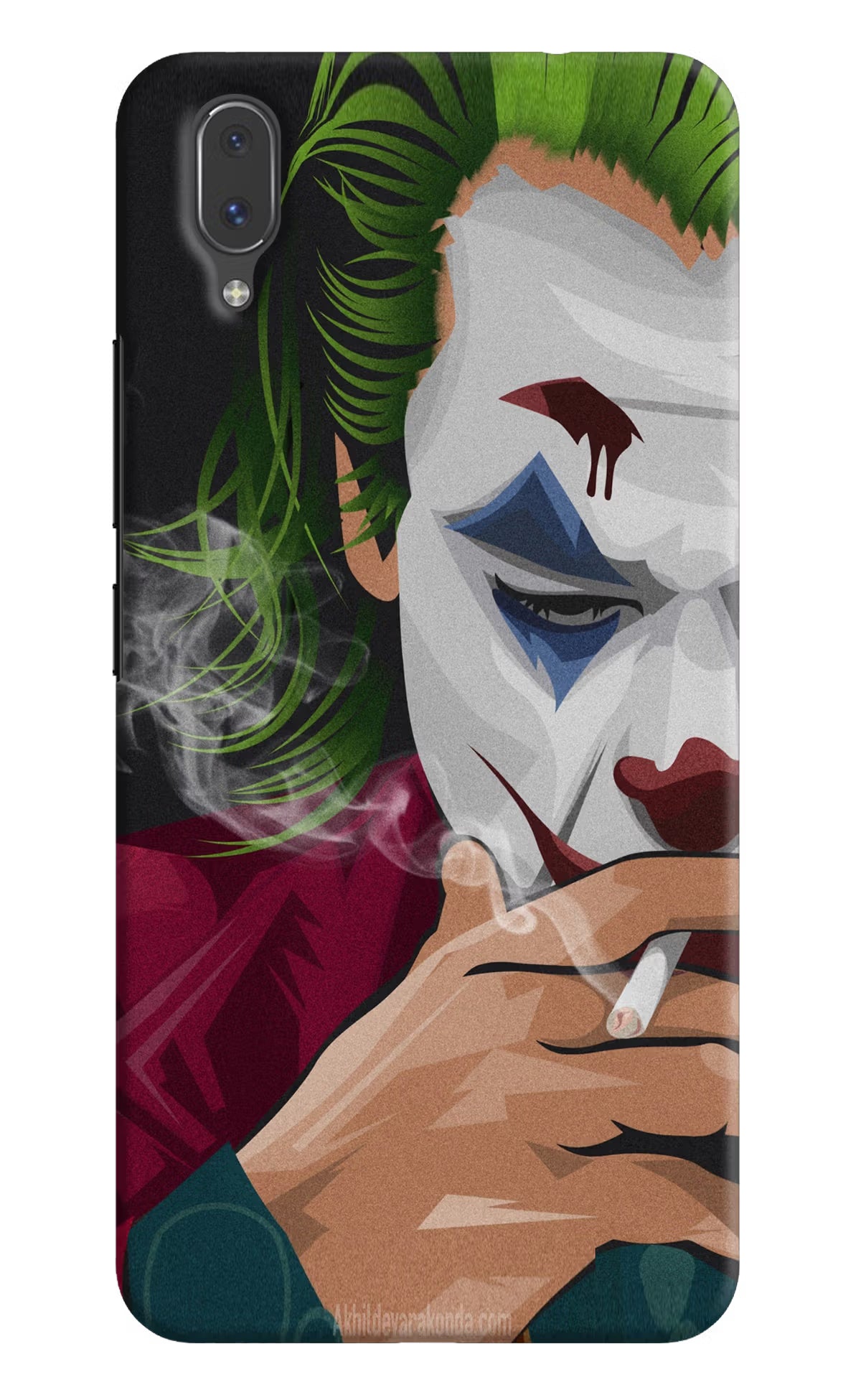 Joker Smoking Vivo X21 Back Cover - Joker Smoking Vivo X21 Hard Case Back Cover by Casekaro Joker Smoking Vivo X21 Hard Case Back Cover by Casekaro