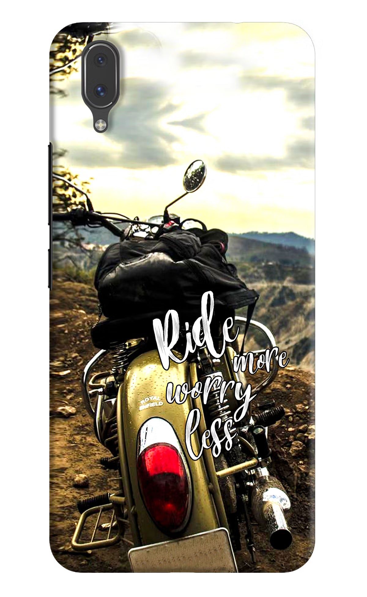 Ride More Worry Less Vivo X21 Back Cover - Ride More Worry Less Vivo X21 Hard Case Back Cover by Casekaro Ride More Worry Less Vivo X21 Hard Case Back Cover by Casekaro