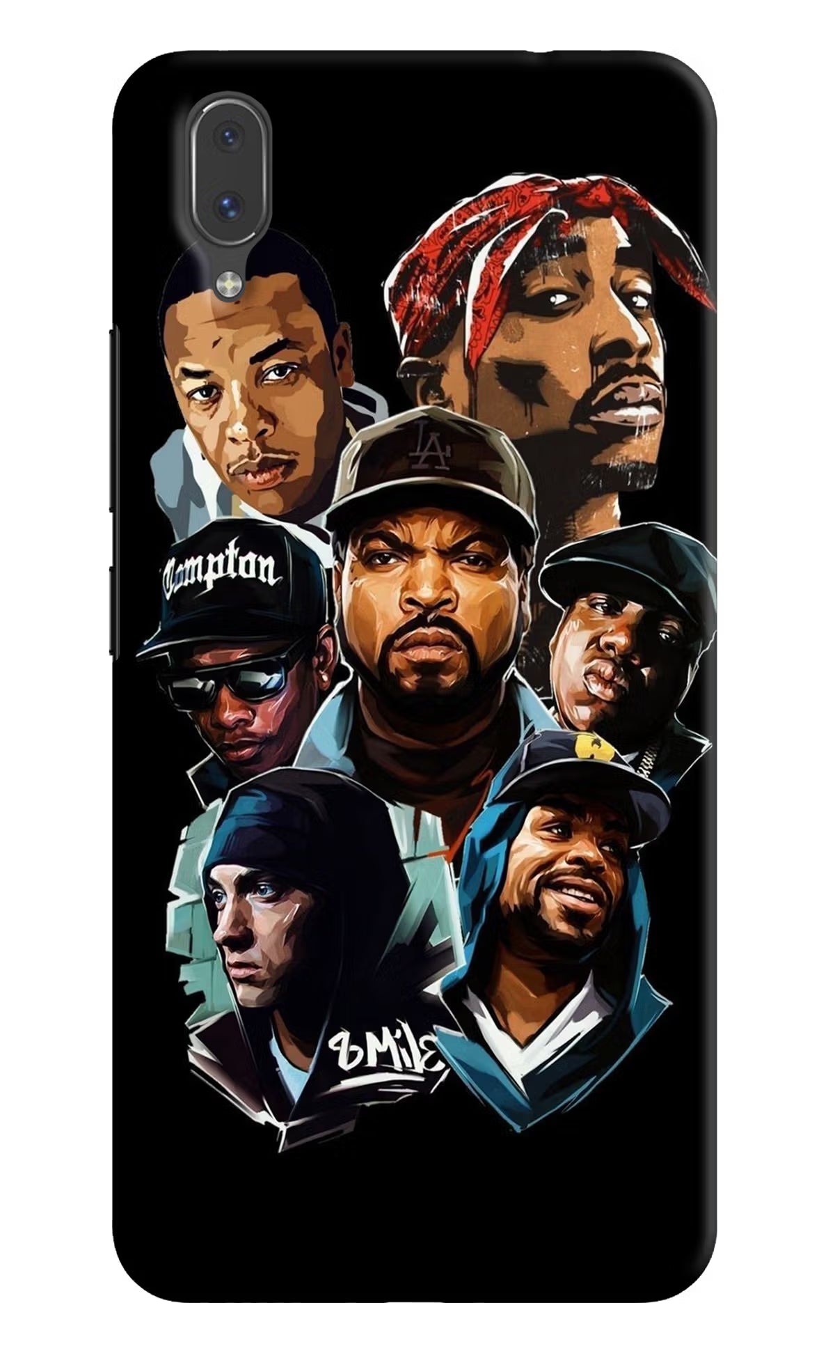 Rappers Vivo X21 Back Cover - Rappers Vivo X21 Hard Case Back Cover by Casekaro Rappers Vivo X21 Hard Case Back Cover by Casekaro