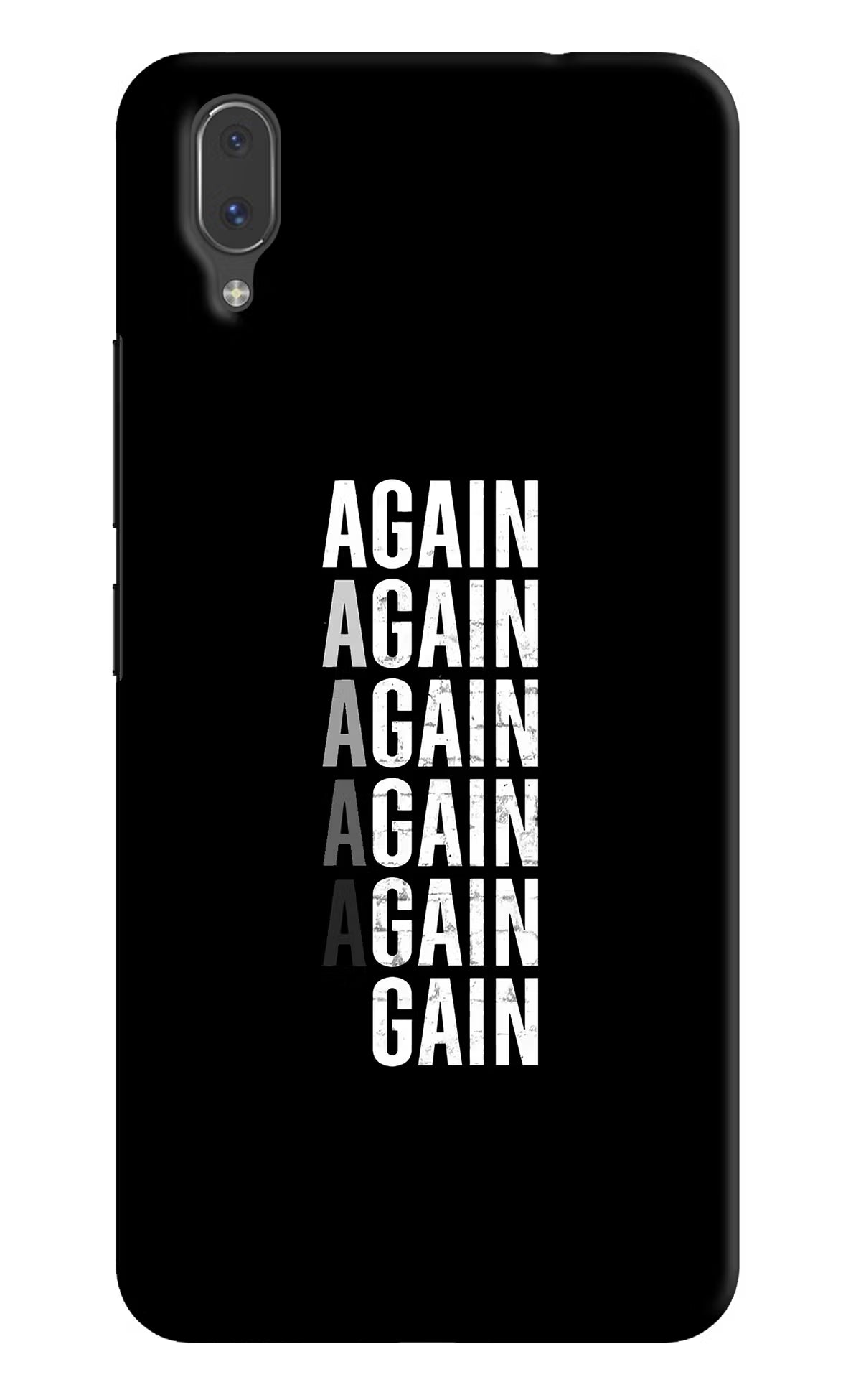 Again Again Gain Vivo X21 Back Cover - Again Again Gain Vivo X21 Hard Case Back Cover by Casekaro Again Again Gain Vivo X21 Hard Case Back Cover by Casekaro