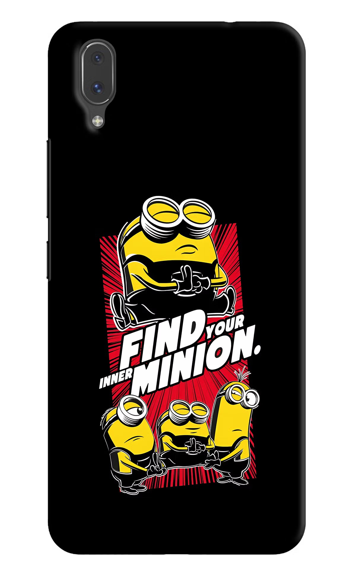 Find your inner Minion Vivo X21 Back Cover - Find your inner Minion Vivo X21 Hard Case Back Cover by Casekaro Find your inner Minion Vivo X21 Hard Case Back Cover by Casekaro