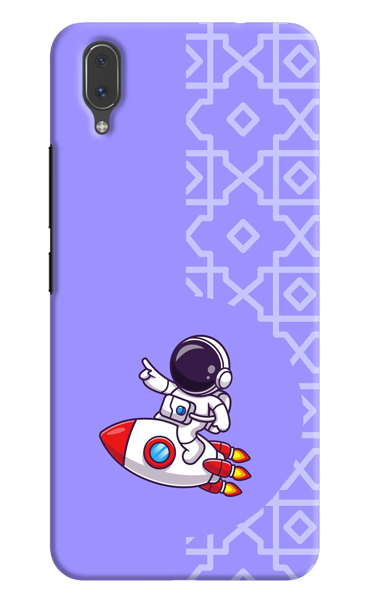 Cute Astronaut Vivo X21 Back Cover - Cute Astronaut Vivo X21 Hard Case Back Cover by Casekaro Cute Astronaut Vivo X21 Hard Case Back Cover by Casekaro