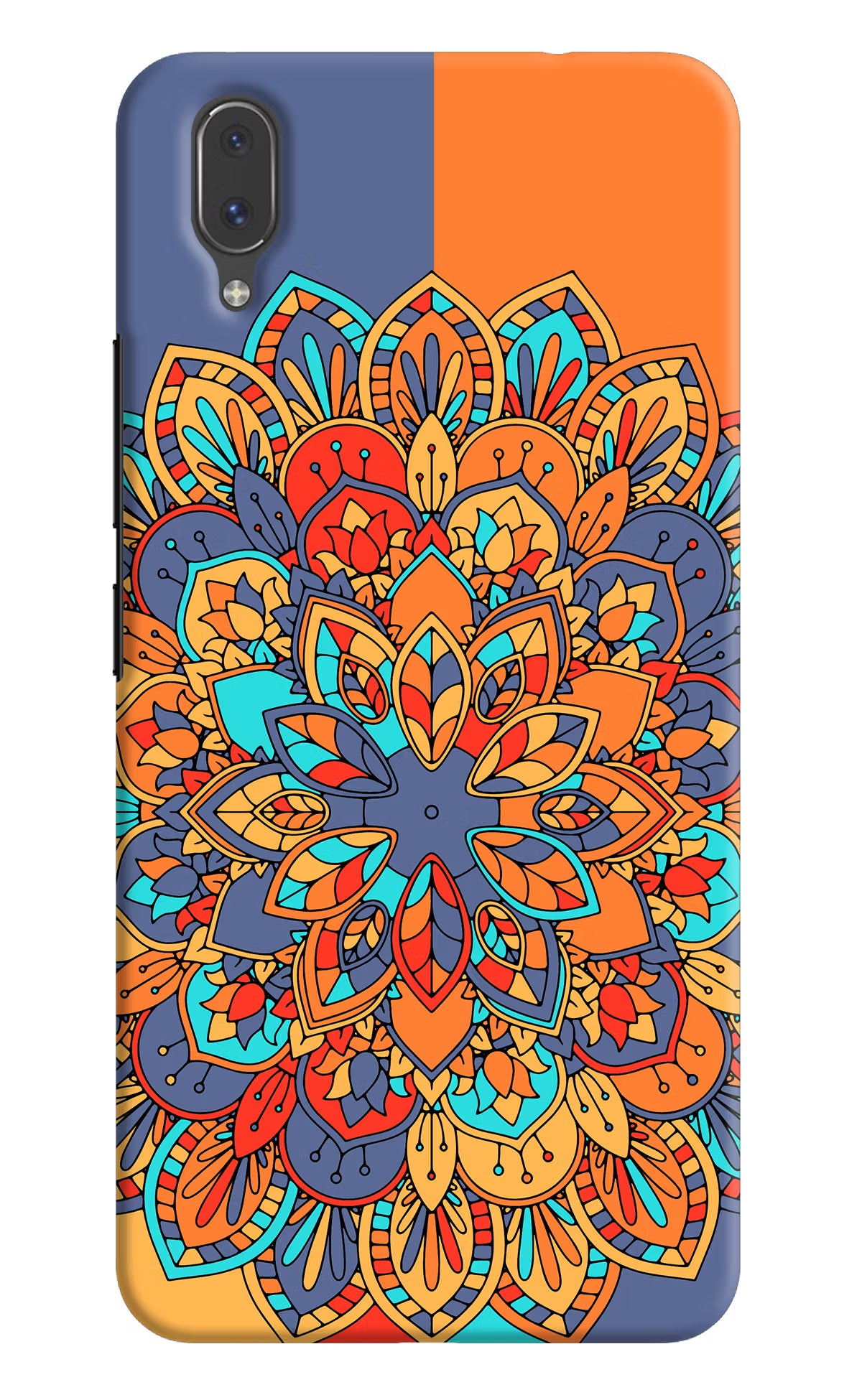 Color Mandala Vivo X21 Back Cover - Color Mandala Vivo X21 Hard Case Back Cover by Casekaro Color Mandala Vivo X21 Hard Case Back Cover by Casekaro
