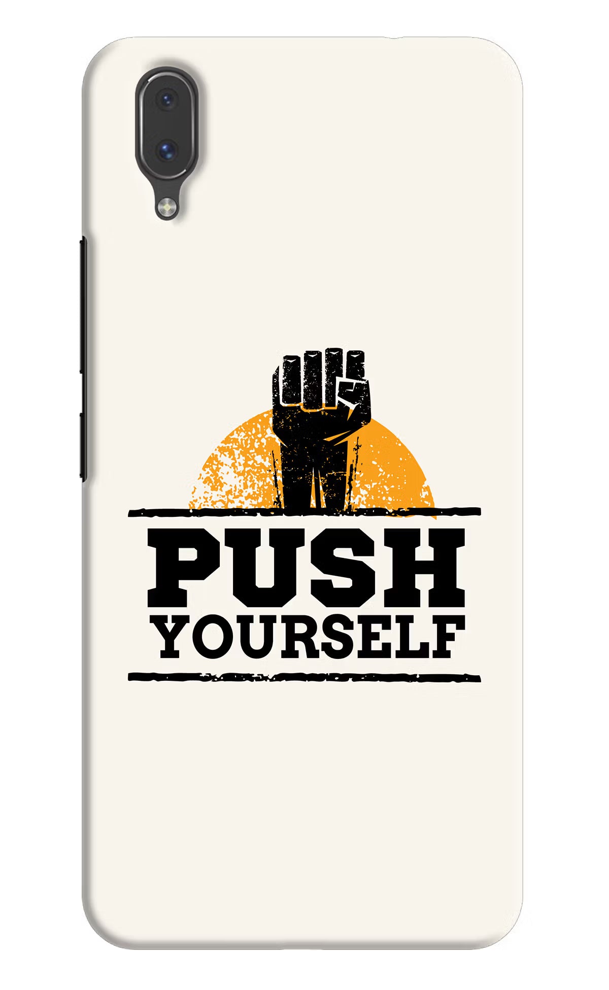 Push Yourself Vivo X21 Back Cover - Push Yourself Vivo X21 Hard Case Back Cover by Casekaro Push Yourself Vivo X21 Hard Case Back Cover by Casekaro