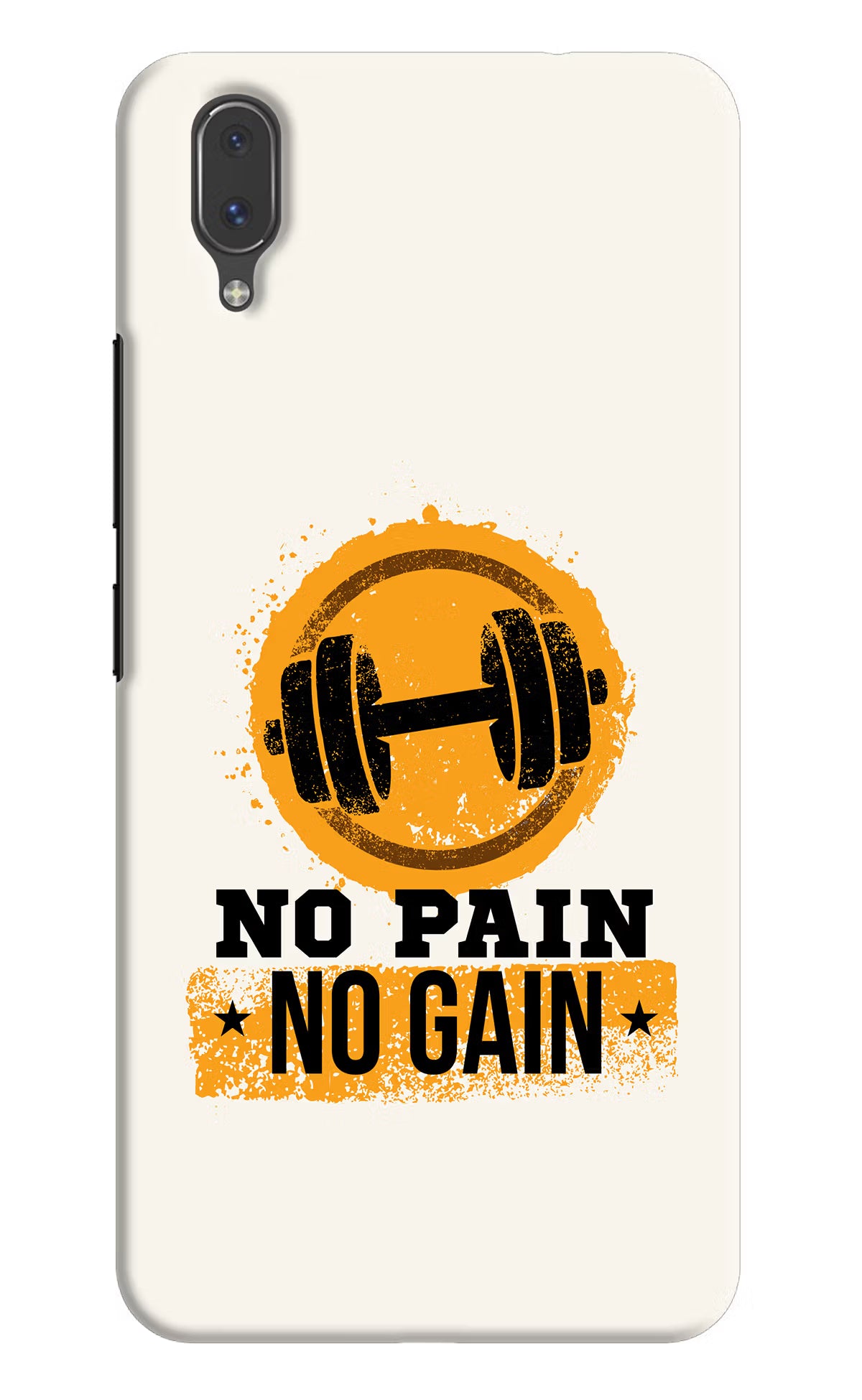 No Pain No Gain Vivo X21 Back Cover - No Pain No Gain Vivo X21 Hard Case Back Cover by Casekaro No Pain No Gain Vivo X21 Hard Case Back Cover by Casekaro
