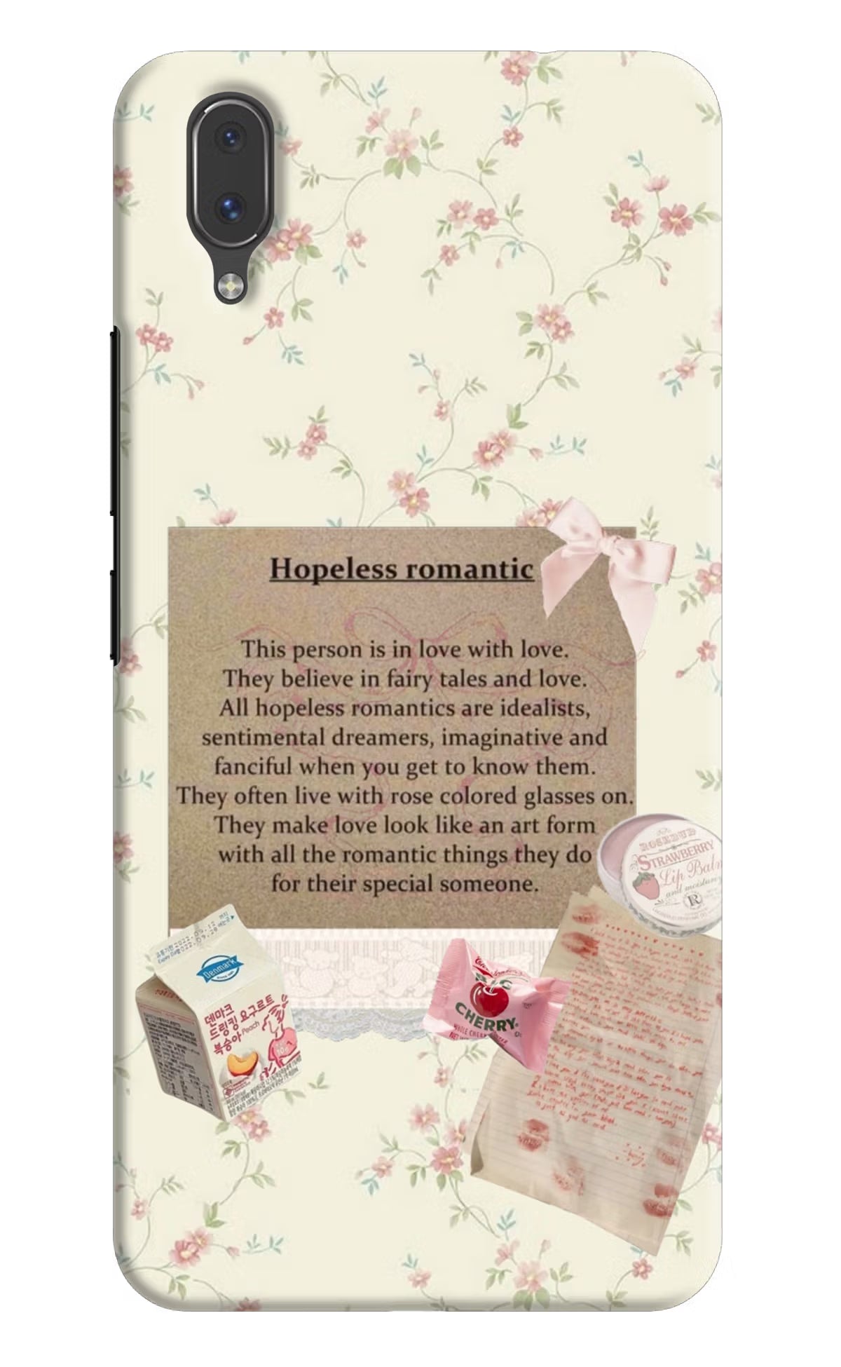 Hopeless Romantic Vivo X21 Back Cover - Hopeless Romantic Vivo X21 Hard Case Back Cover by Casekaro Hopeless Romantic Vivo X21 Hard Case Back Cover by Casekaro