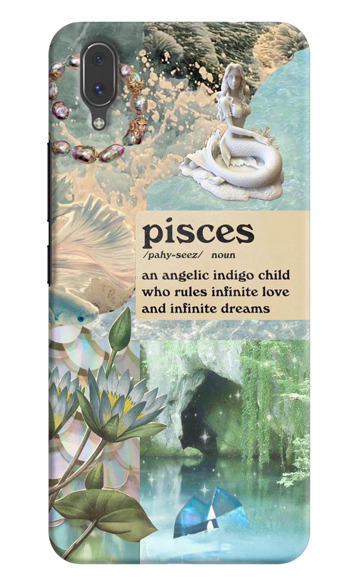 Pisces Zodiac Vivo X21 Back Cover - Pisces Zodiac Vivo X21 Hard Case Back Cover by Casekaro Pisces Zodiac Vivo X21 Hard Case Back Cover by Casekaro