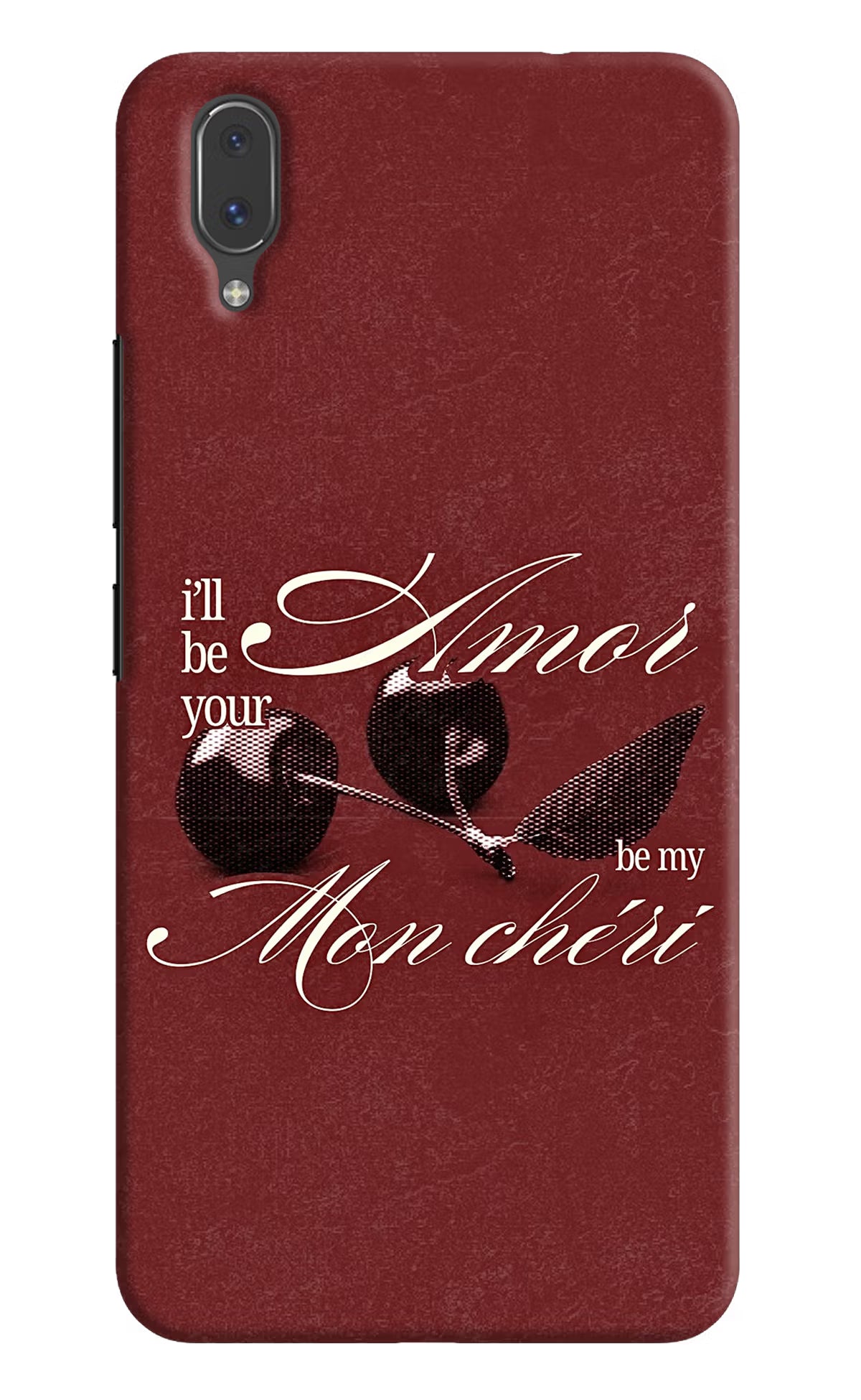 Velvet Cherry Vivo X21 Back Cover - Velvet Cherry Vivo X21 Back Cover Velvet Cherry Vivo X21 Back Cover