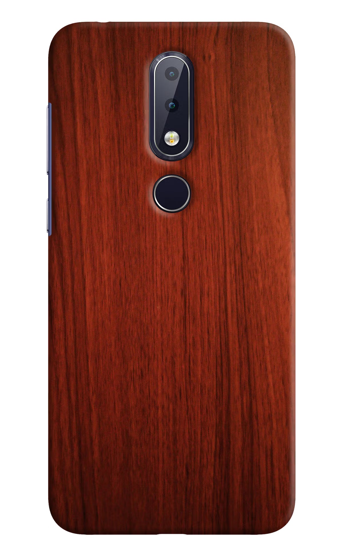 Wooden Plain Pattern Nokia 6.1 plus Hard Case Back Cover by Casekaro