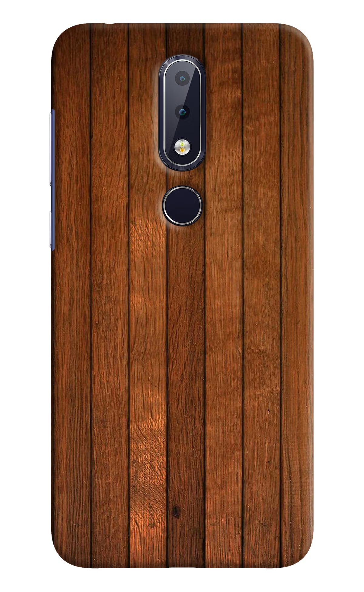 Wooden Artwork Bands Nokia 6.1 plus Hard Case Back Cover by Casekaro