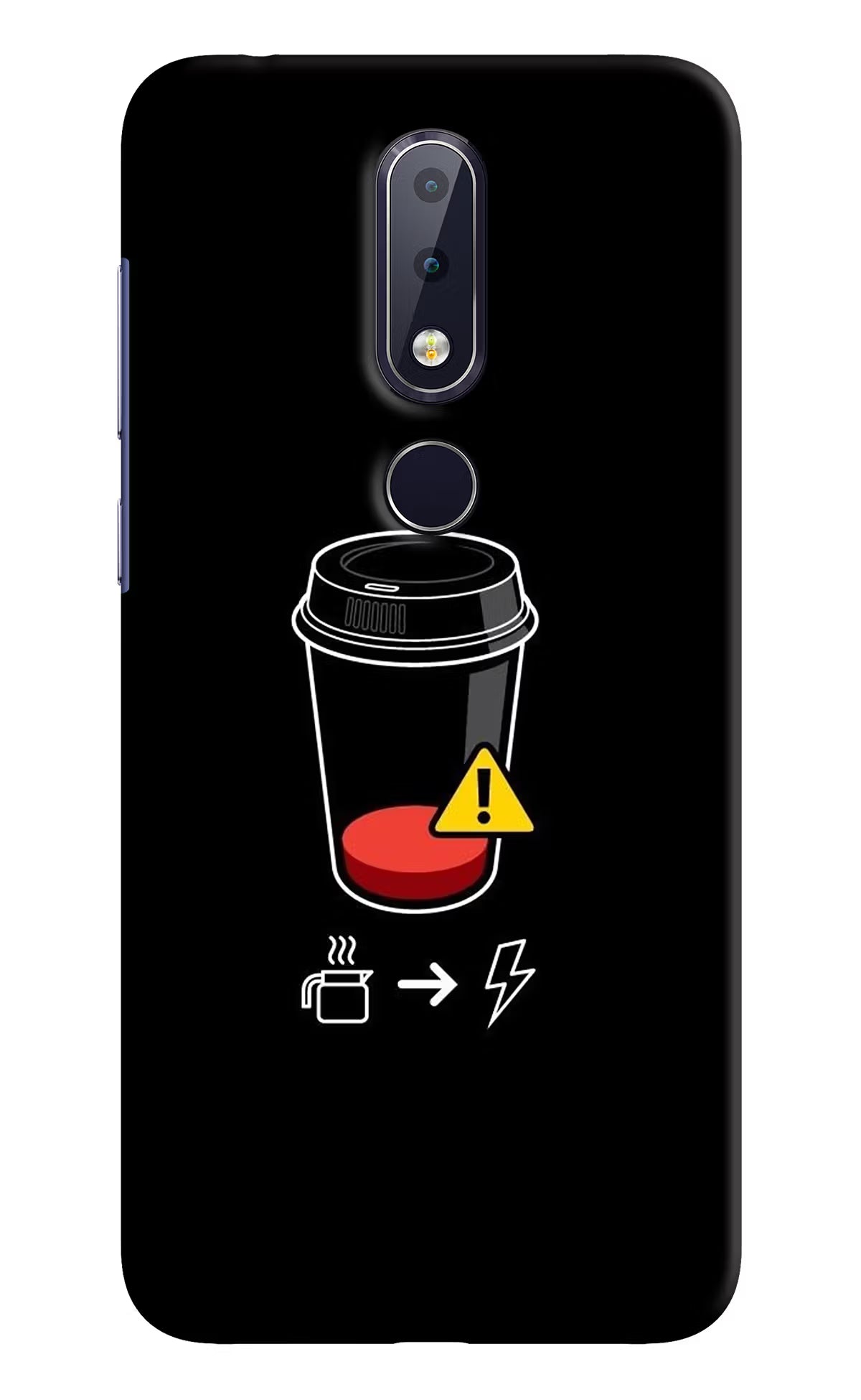 Coffee Nokia 6.1 plus Hard Case Back Cover by Casekaro