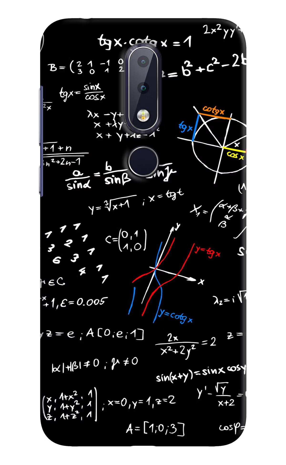 Mathematics Formula Nokia 6.1 plus Hard Case Back Cover by Casekaro