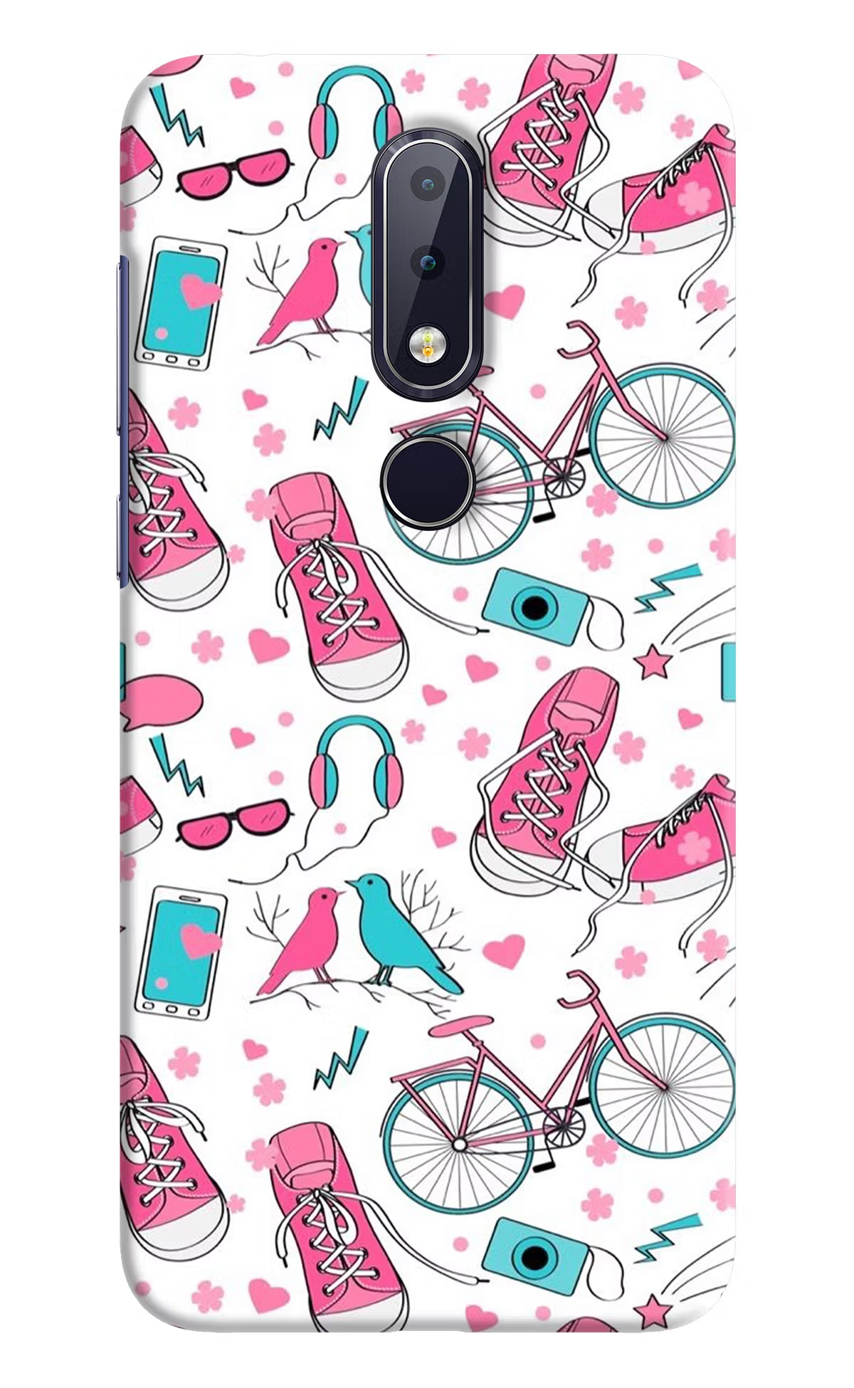 Artwork Nokia 6.1 plus Hard Case Back Cover by Casekaro