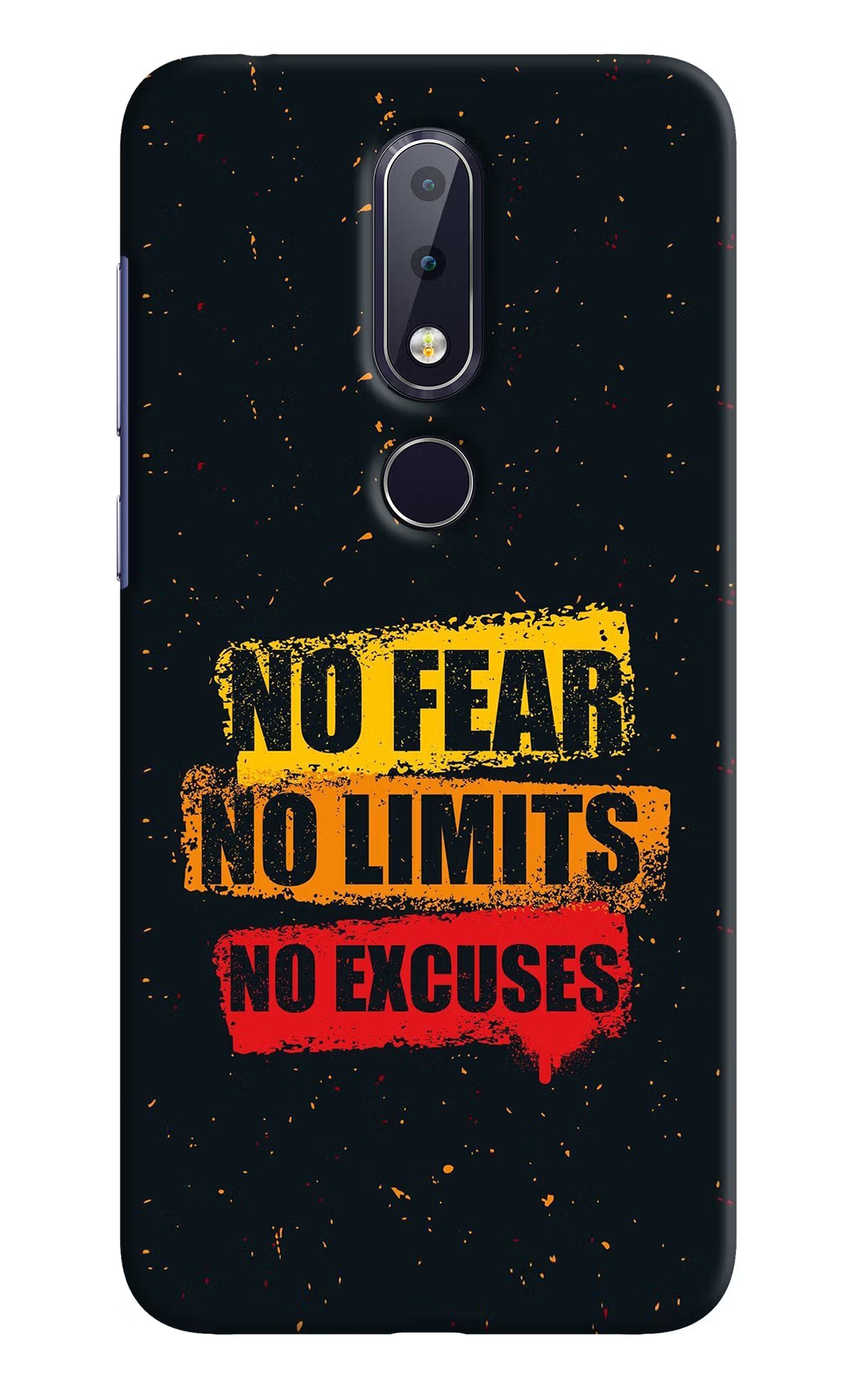 No Fear No Limits No Excuse Nokia 6.1 plus Hard Case Back Cover by Casekaro