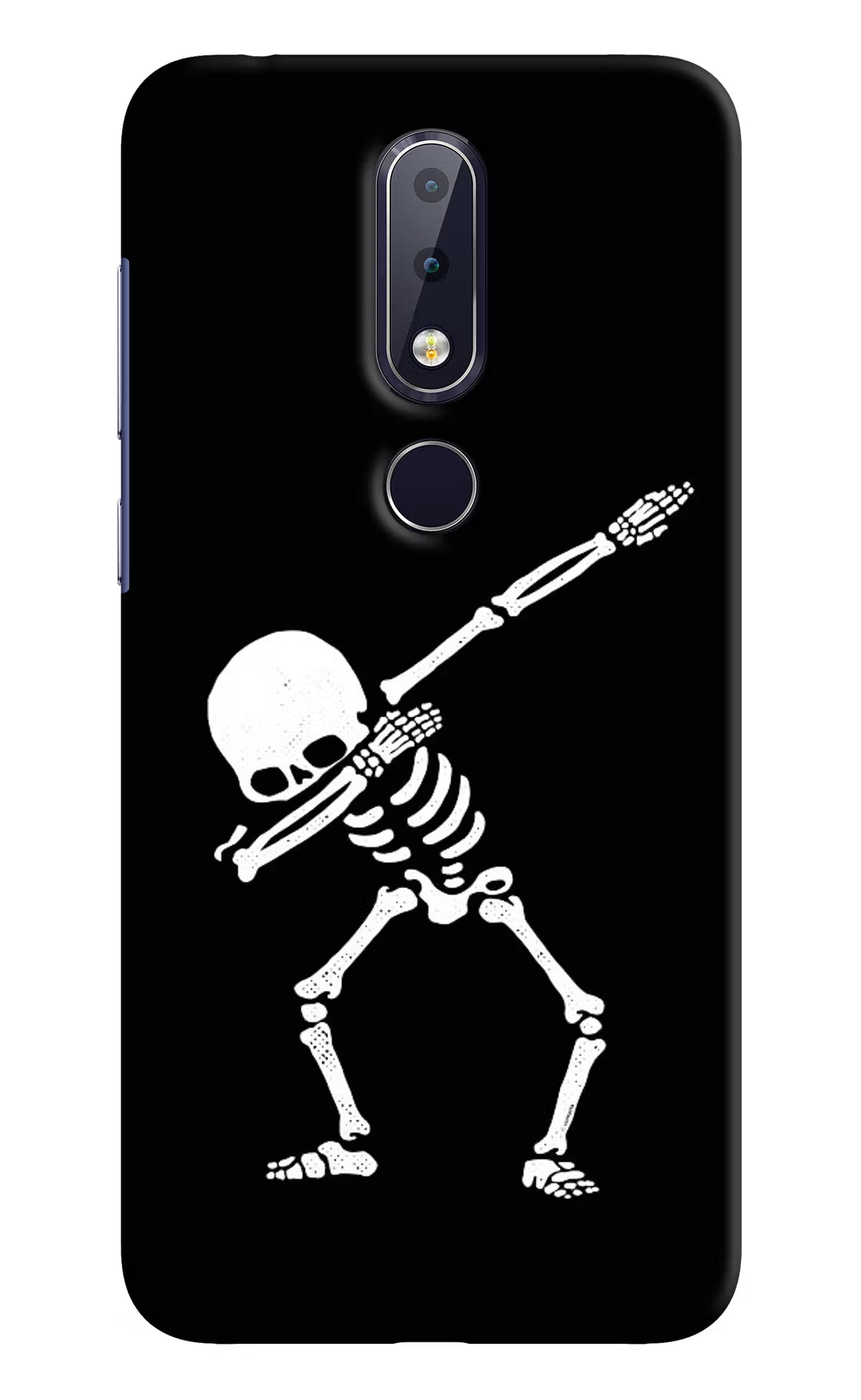 Dabbing Skeleton Art Nokia 6.1 plus Hard Case Back Cover by Casekaro
